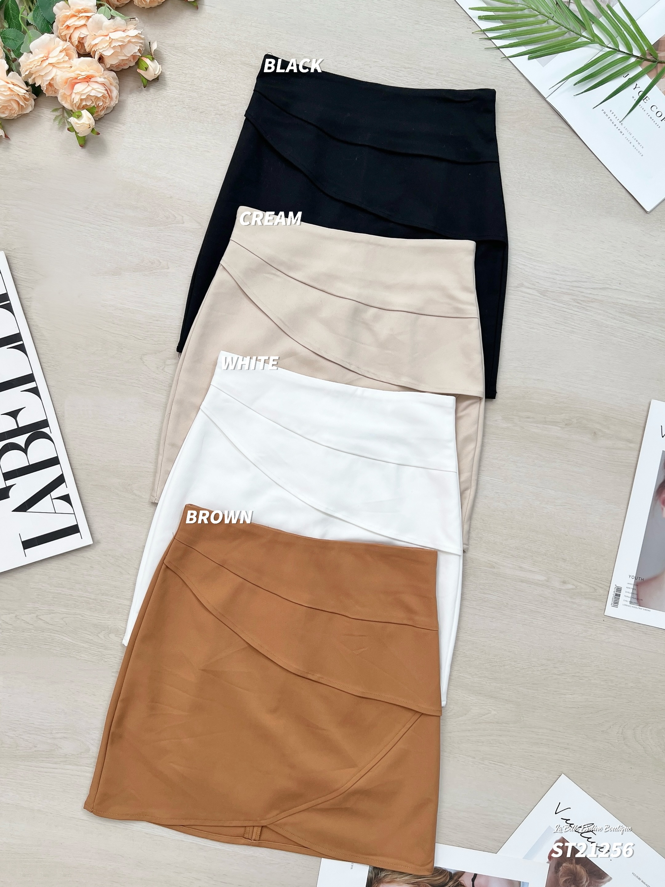 【LBP独家】韩版设计感包臀高腰裤裙 (ST21256) -La'Belle Fashion Boutique Sdn Bhd