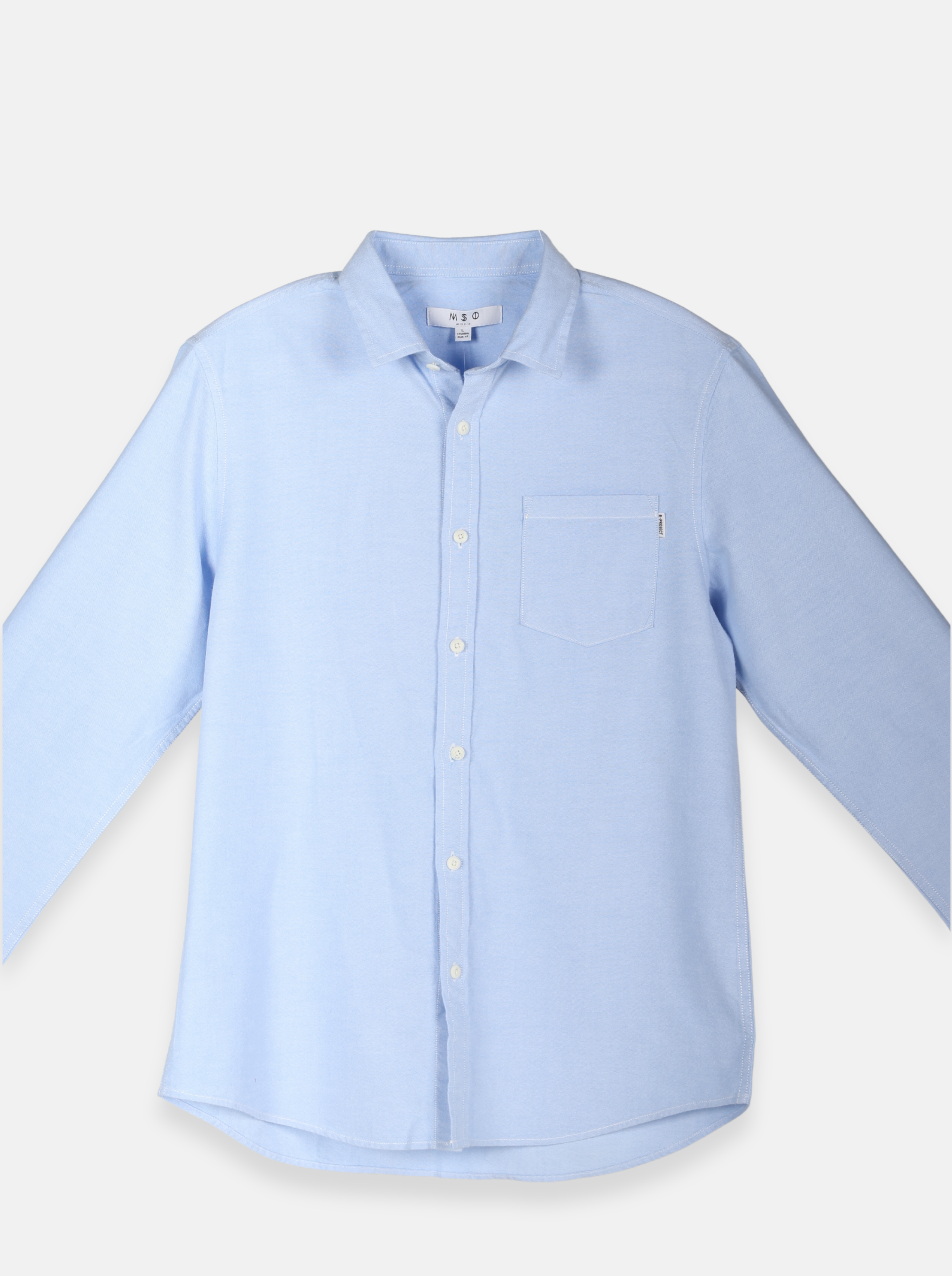 Men's Solid Colour One Side Pocket Button-up Shirt  (YS30128)