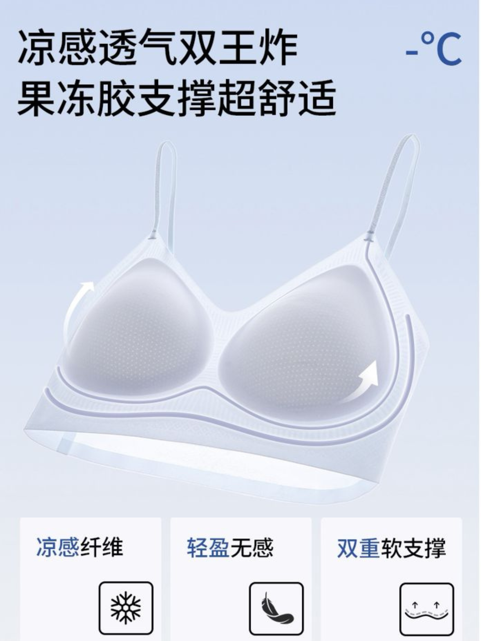 【独家YYL】黑科技凉感轻透天花板内衣 (4371)