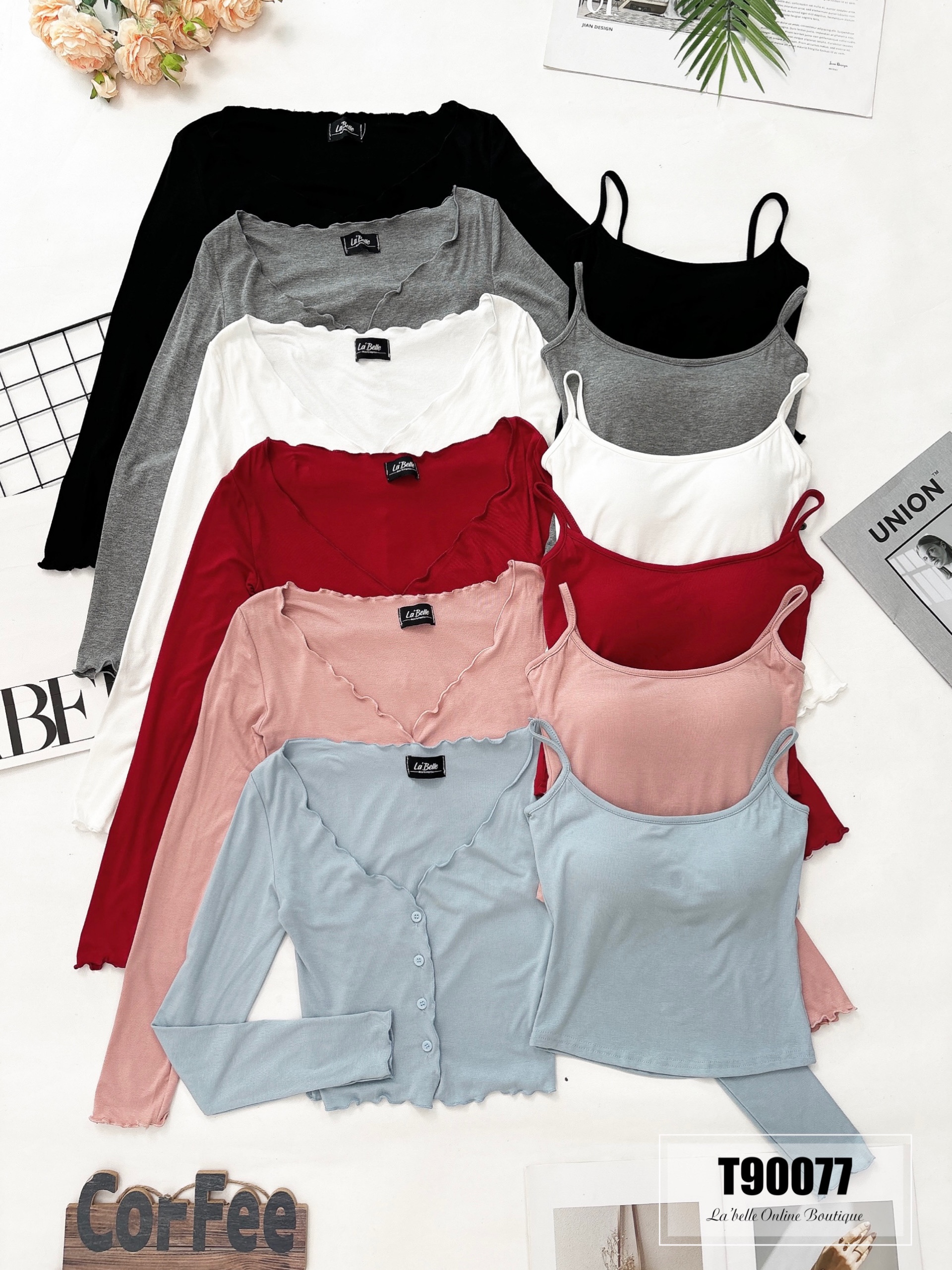 【LBP独家】时尚百搭两件套 (T90077)-La'Belle Fashion Boutique Sdn Bhd