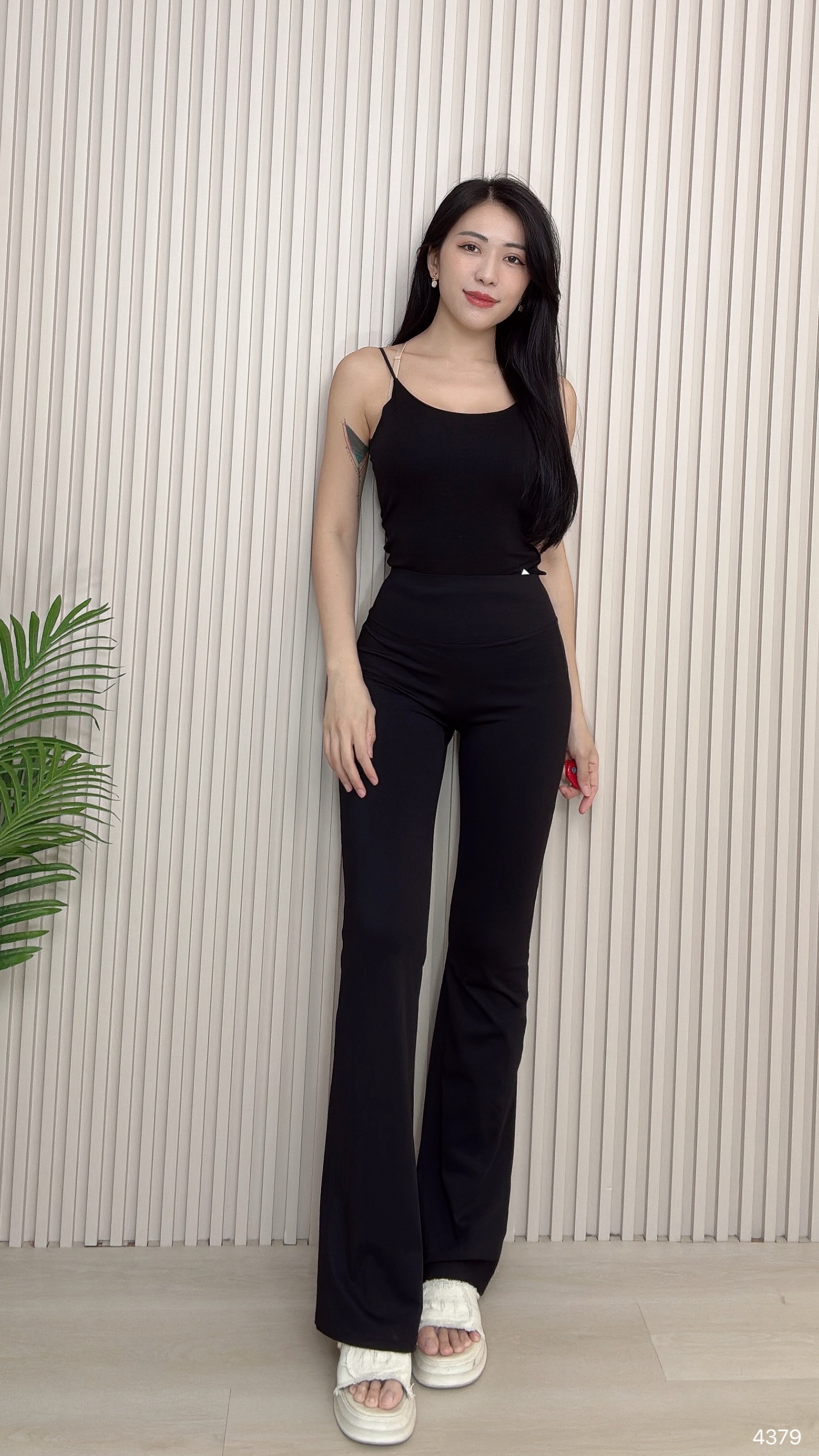 绝美后背V领蕾丝花边吊带内搭  (4379)