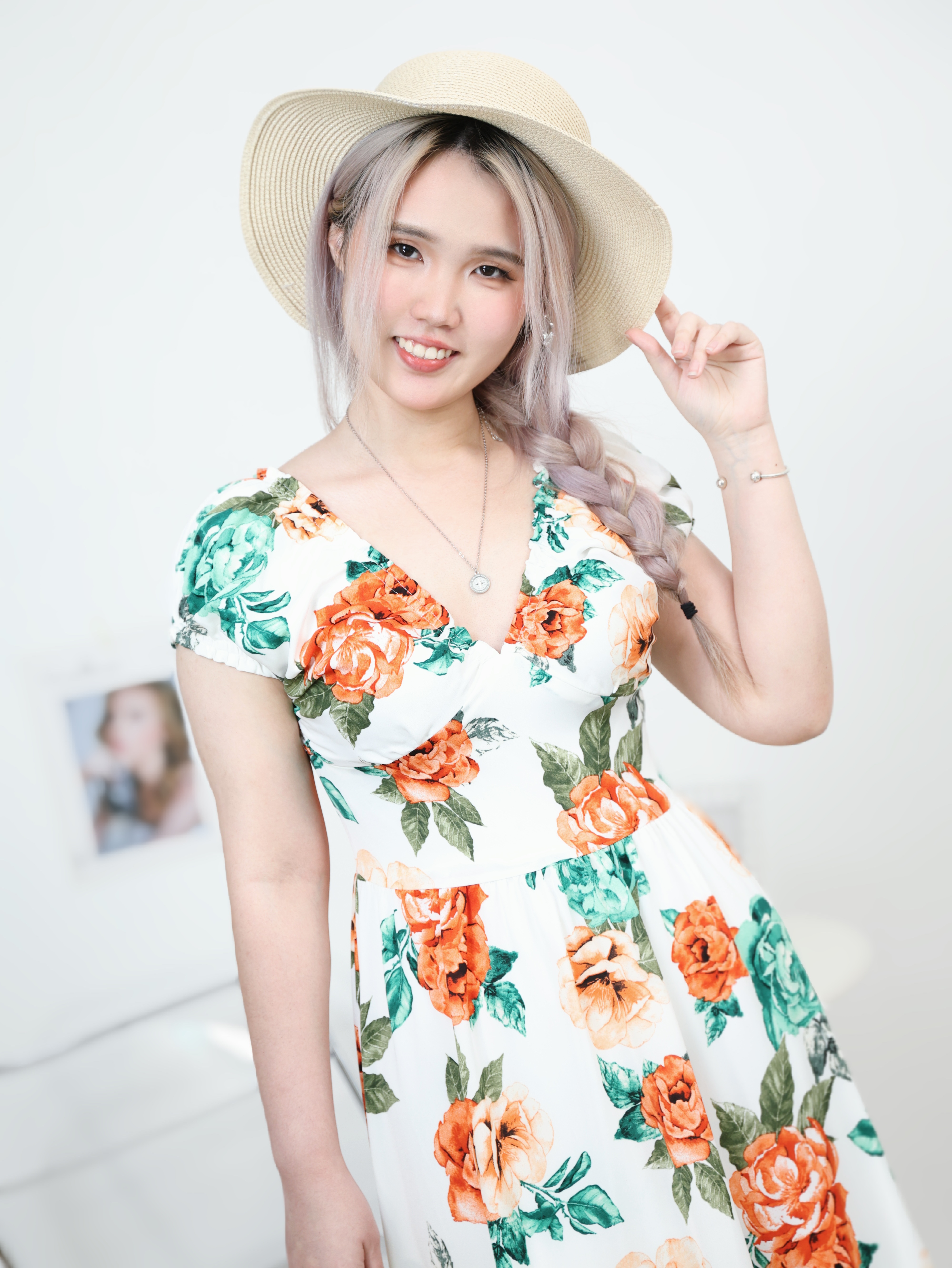 度假风两穿设计大裙摆印花连身裙 (ST21124) - 特价-La'Belle Fashion Boutique Sdn Bhd