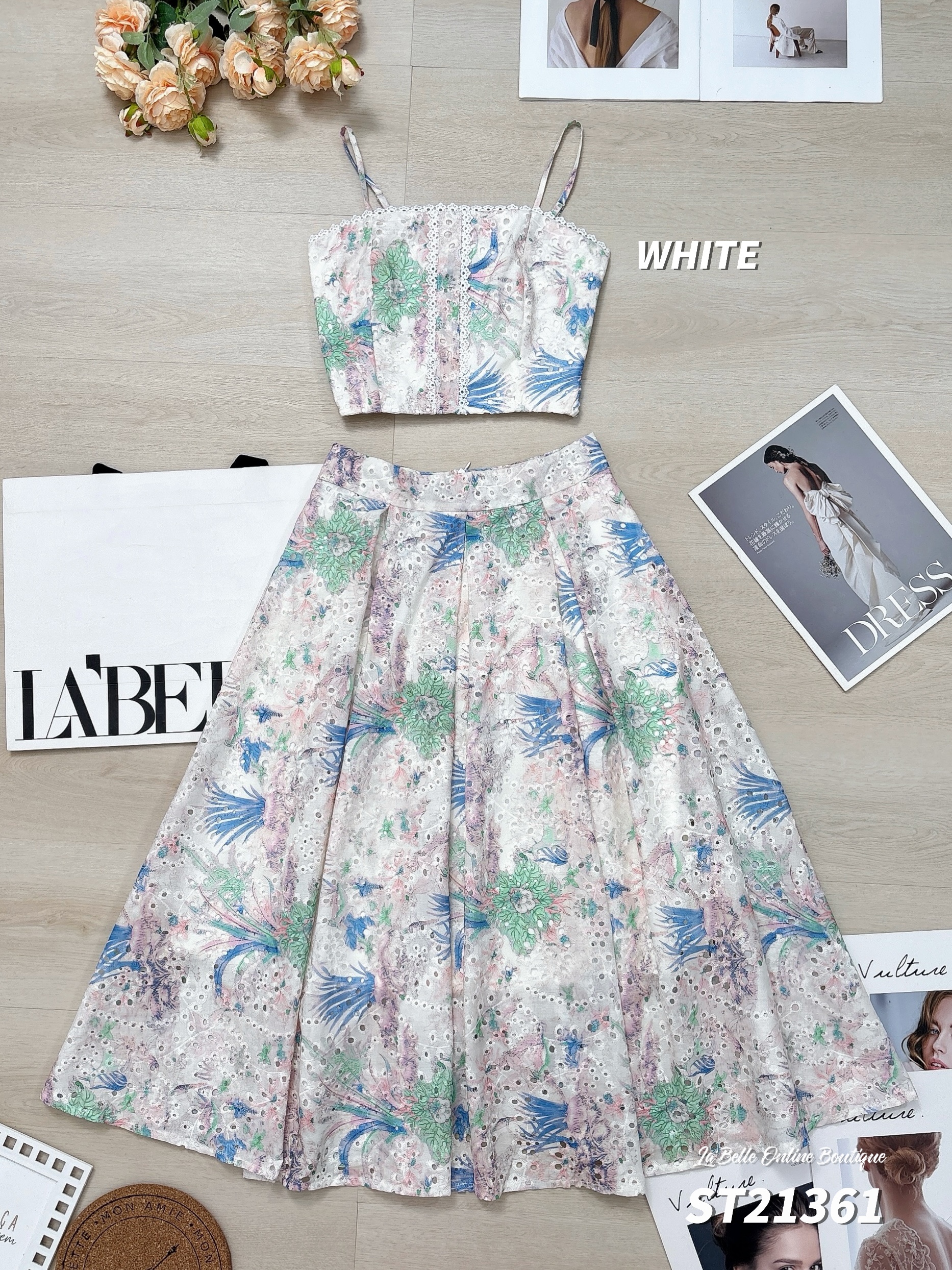 度假风通花设计两件套 (ST21361)