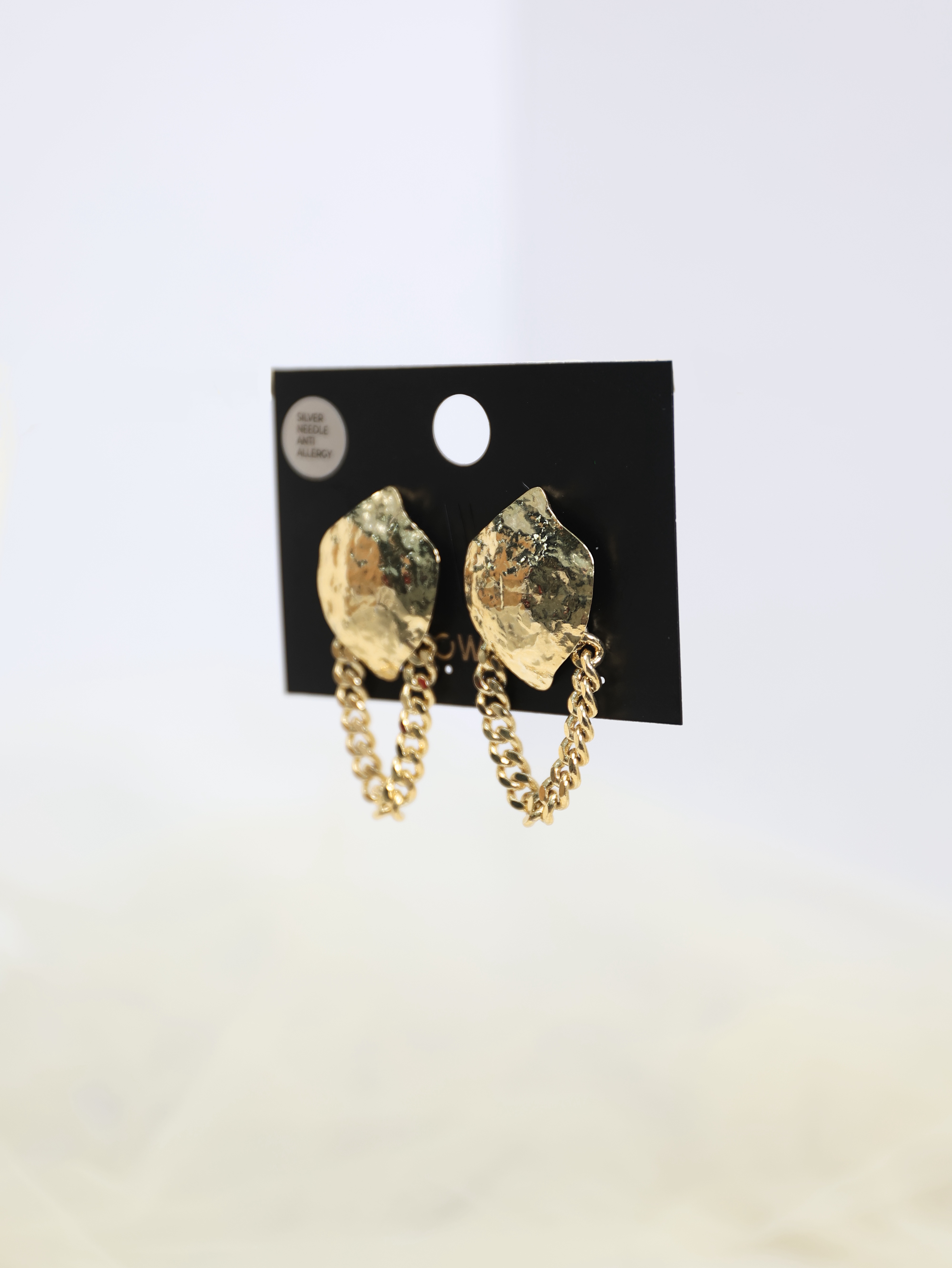 【W63812】02--Metallic earrings-BM10-Silver pin