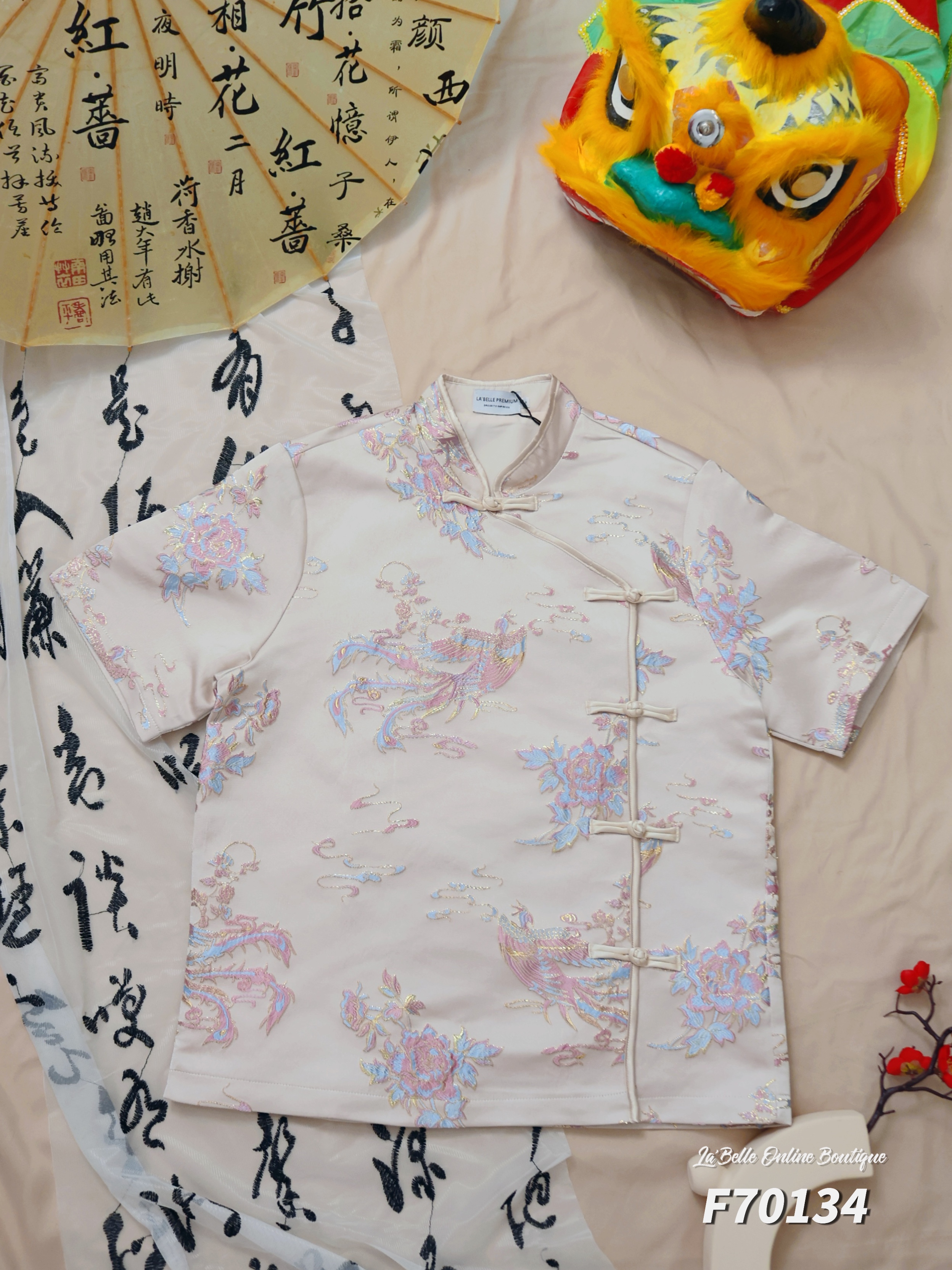 【LBP亲子系列-爸爸款】独特改良版唐装上衣 (F70134)