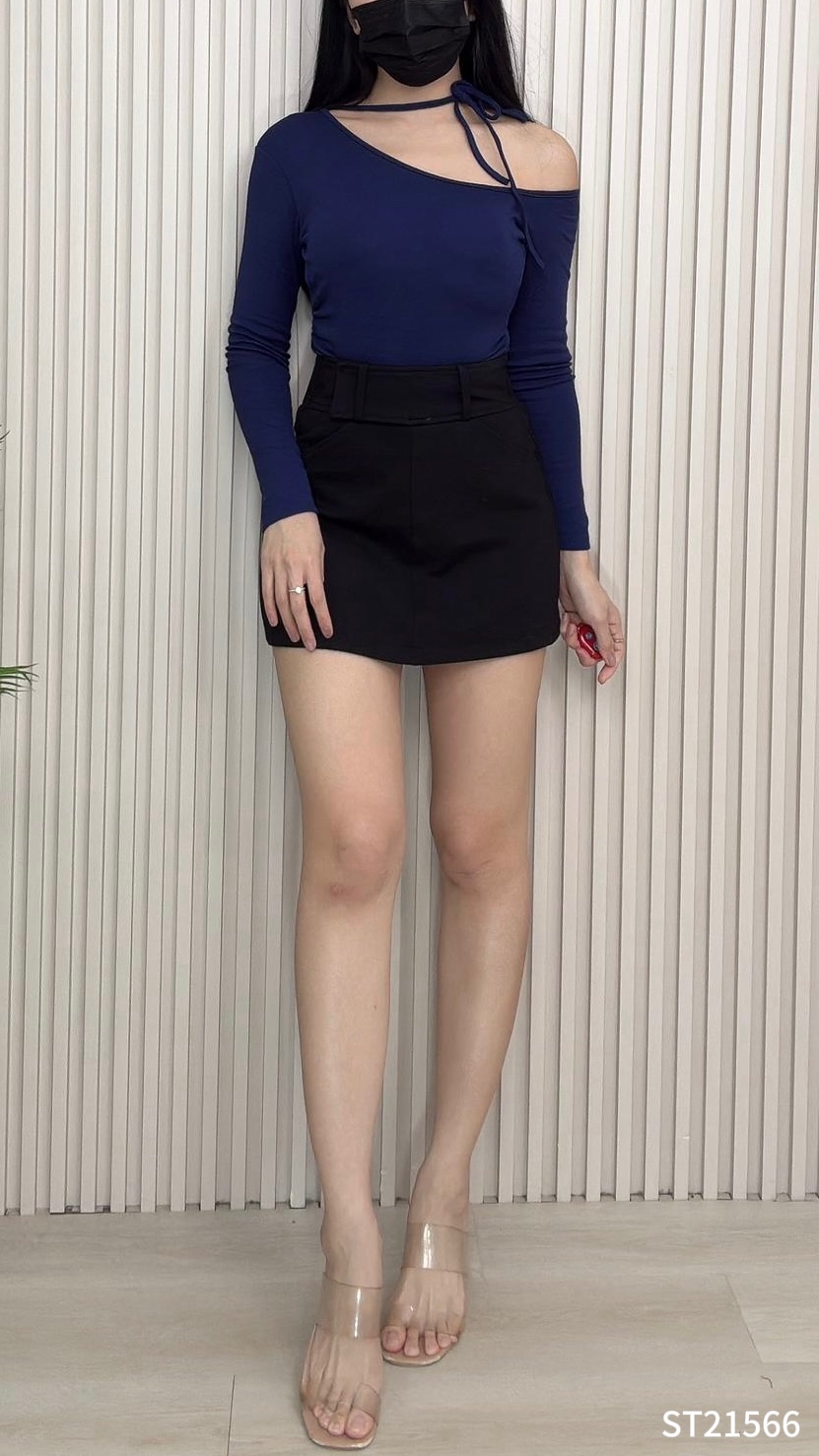 【LBP独家】高级感显瘦A字包臀高腰裤裙 (ST21566)