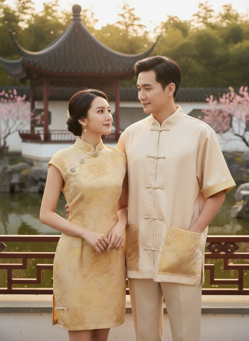 【预购PRE-ORDER】【烟岚浅梦】LBP 独家新年系列 国风侧边小开叉设计唐装上衣 (T90625)