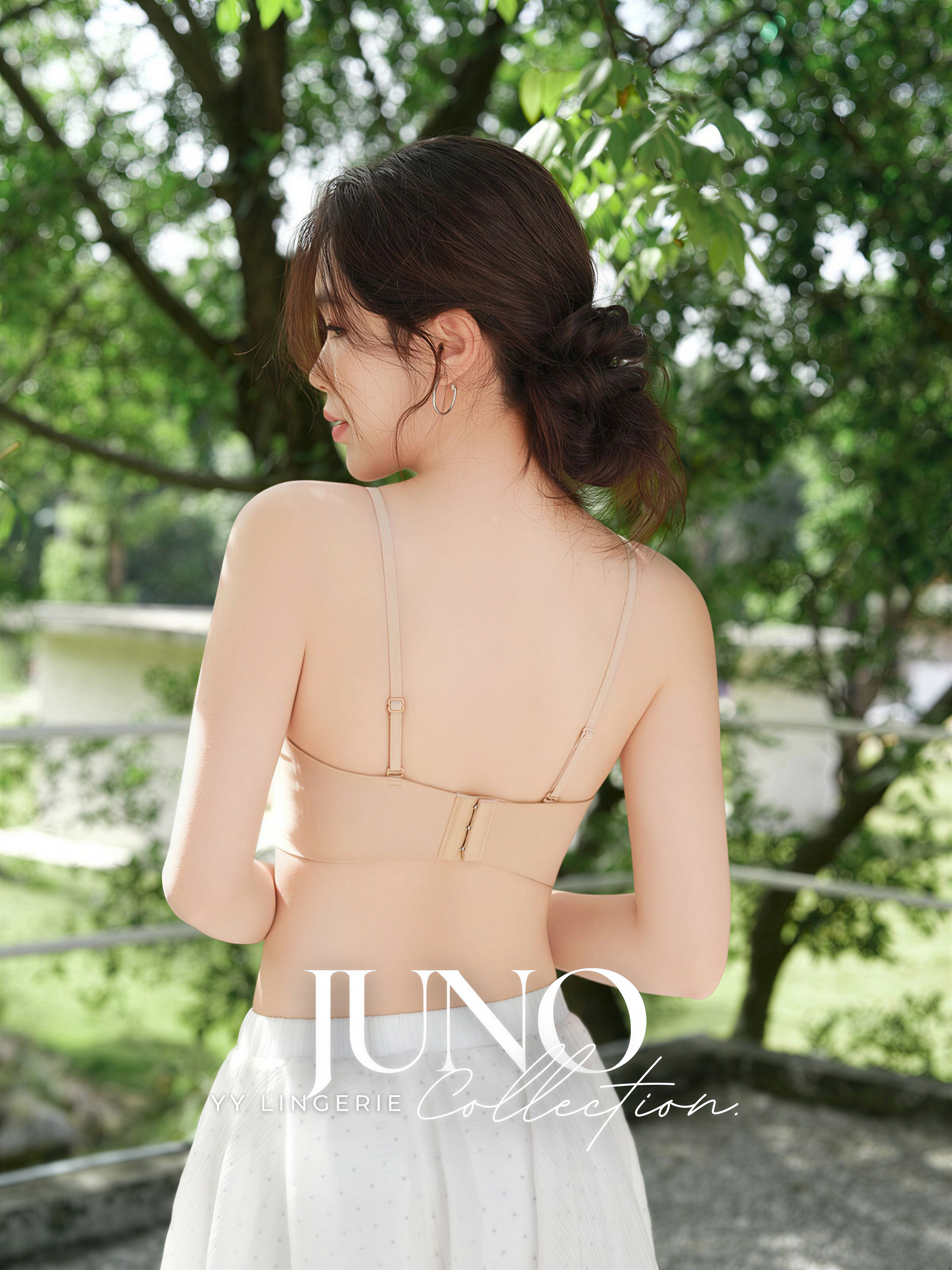 【预购PRE-ORDER】【JUNO】 氛围感网纱拼接设计百变抹胸内衣(4385)