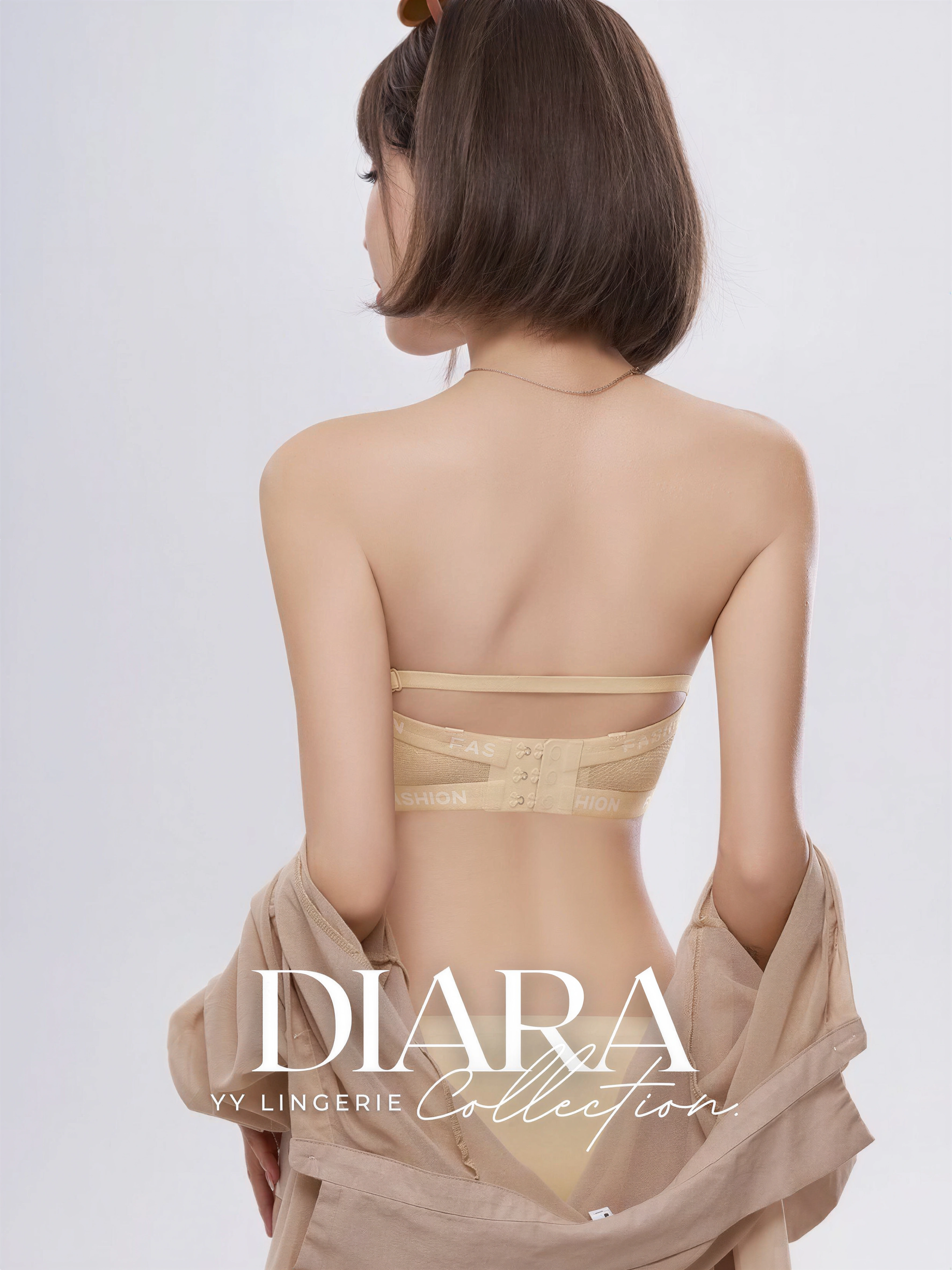 【预购PRE-ORDER】【DIARA】高质量字母侧翼网纱透气防滑胸罩 (4386)