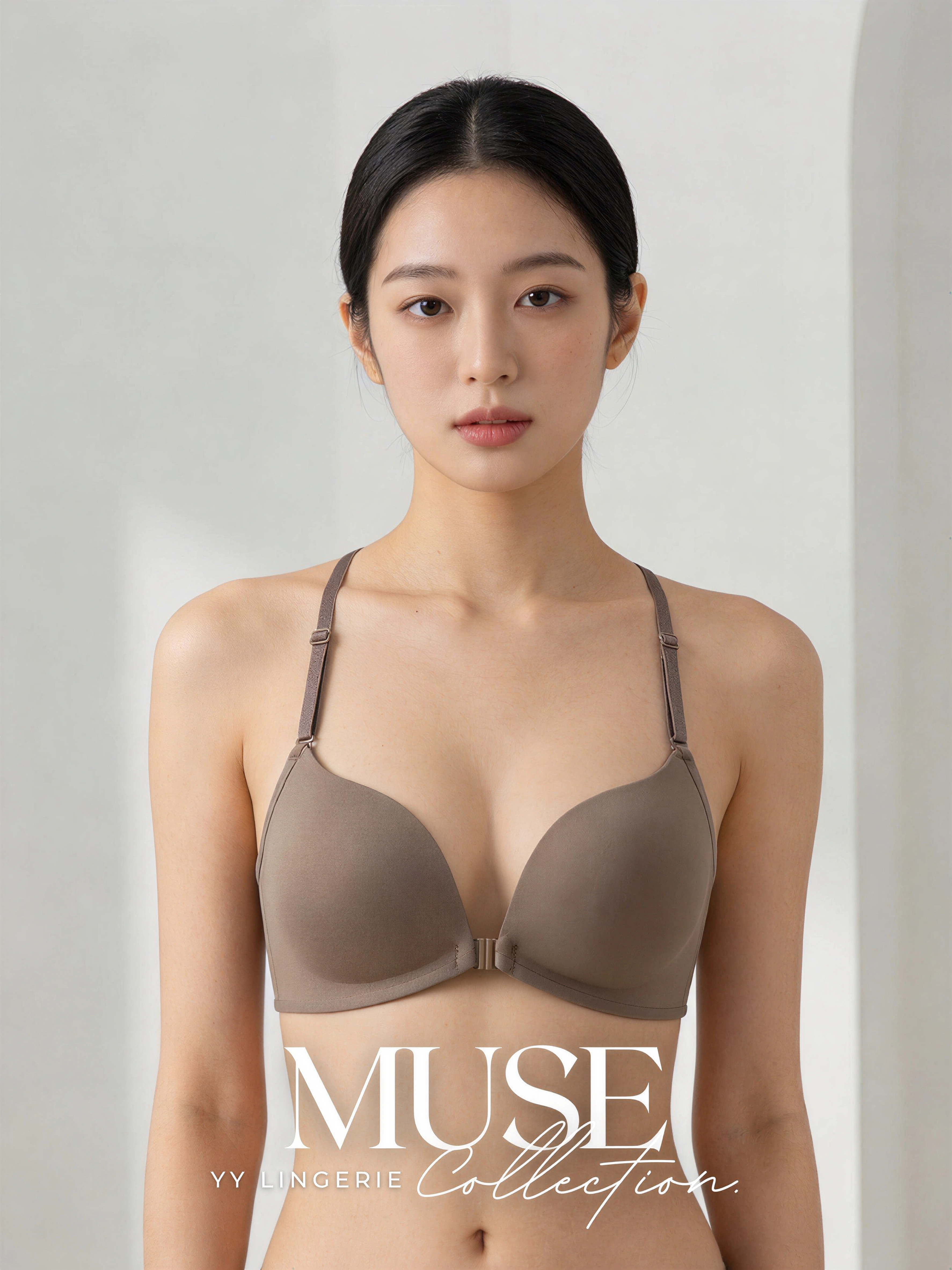 【预购PRE-ORDER】【MUSE】性感露美背前扣设计聚拢内衣(4380)