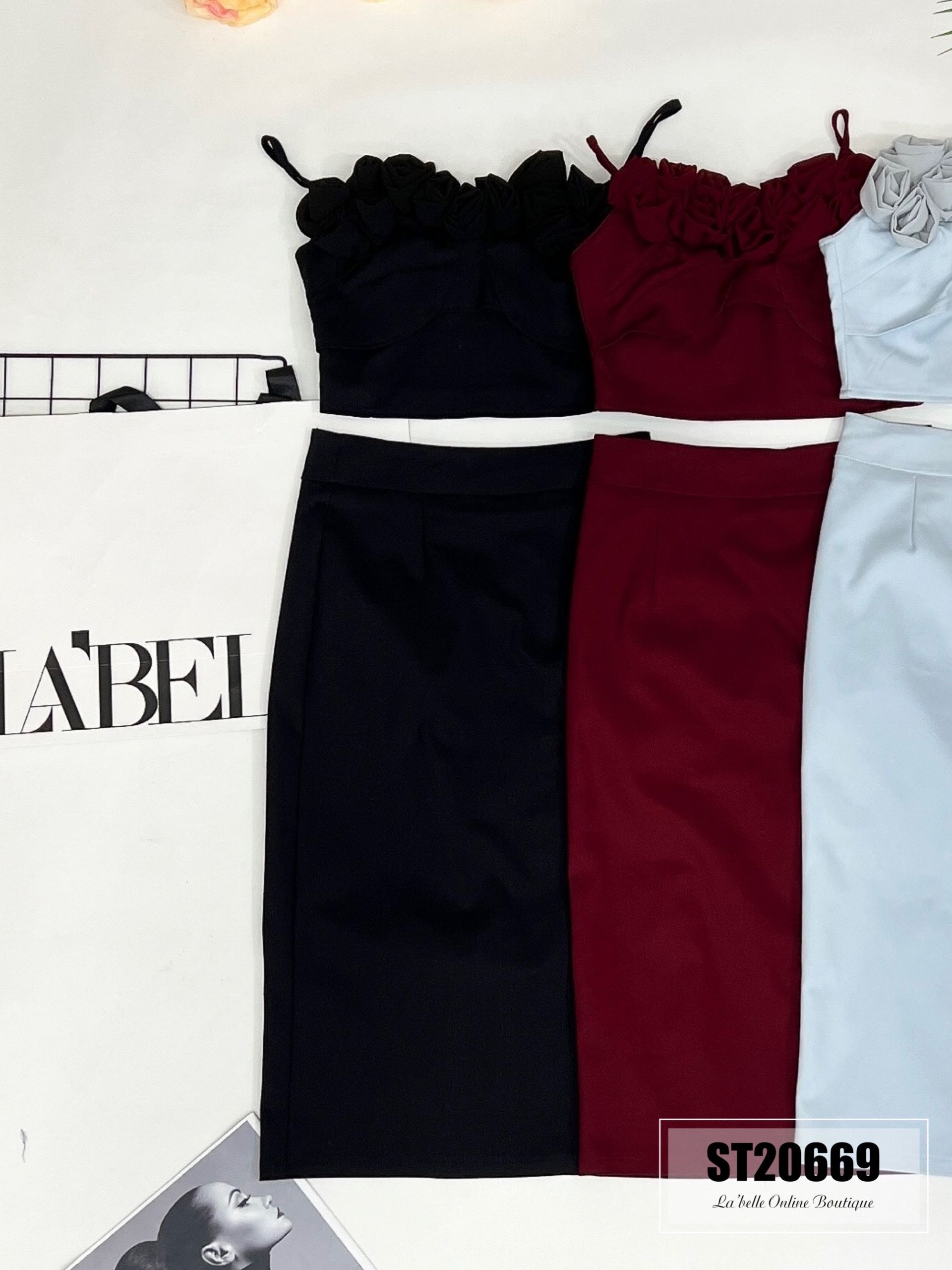 【LBP独家】高贵立体玫瑰设计两件套（ST20669）