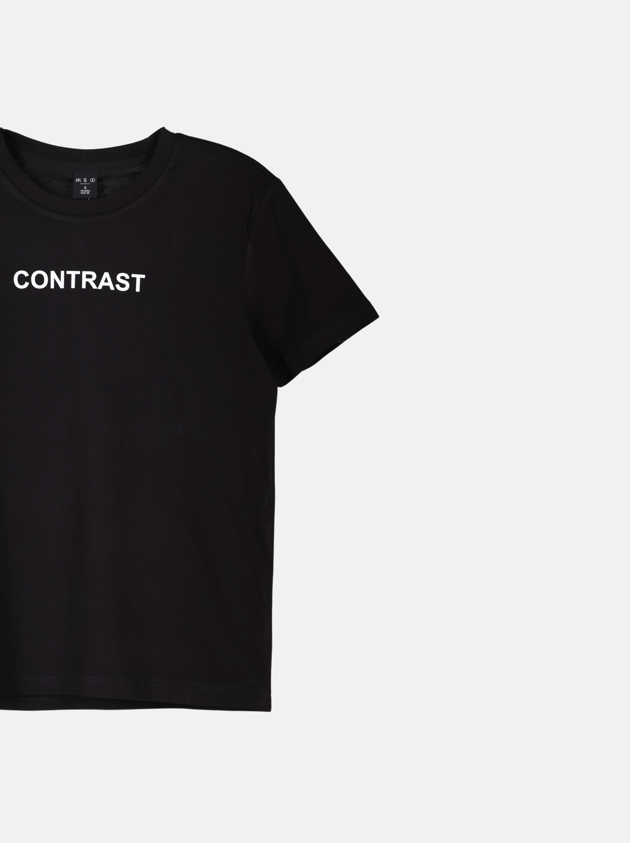 Men's Knitted Casual Wear with "CONTRAST" Slogan (YS30117)