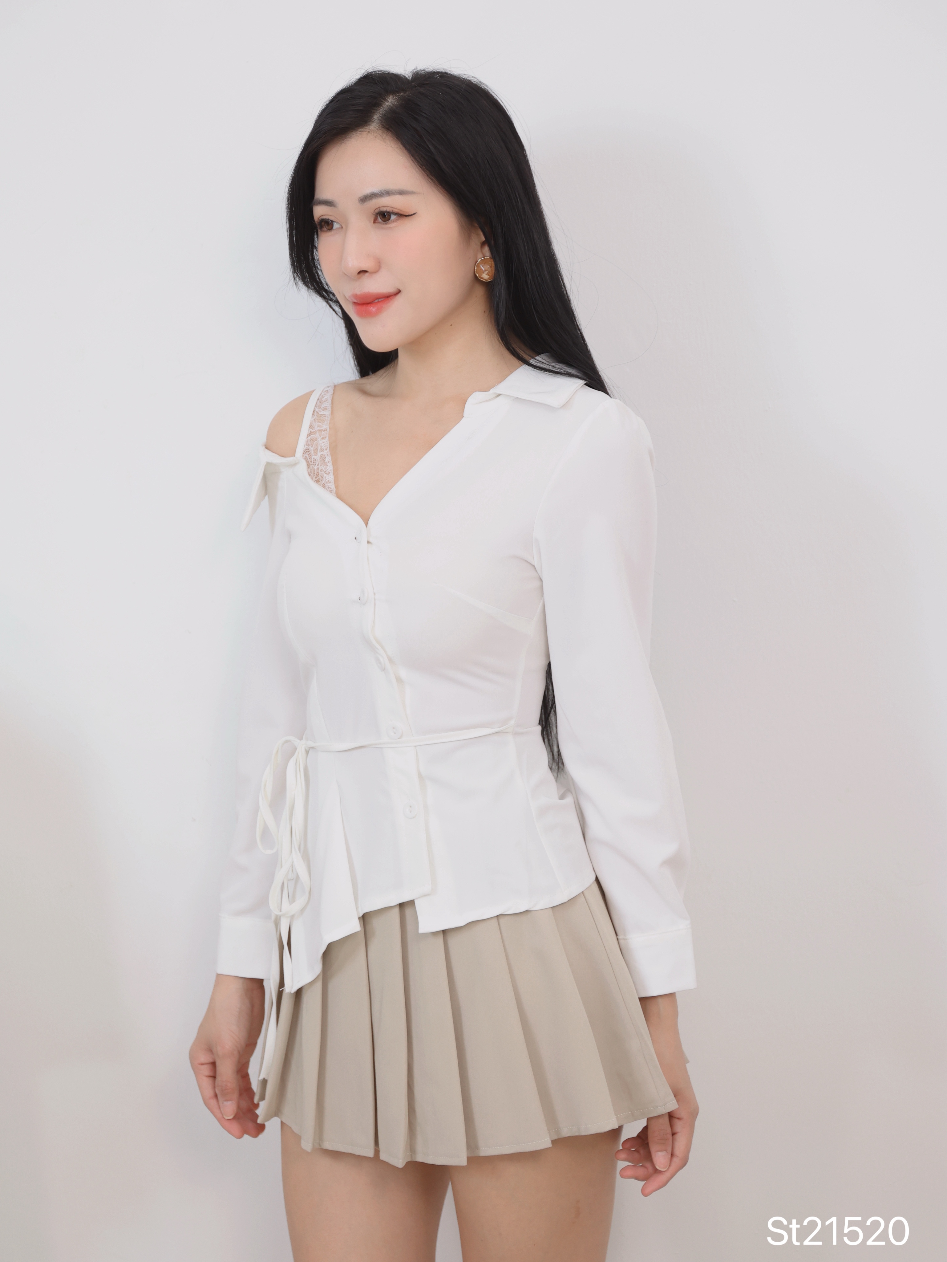 韩系撞色两件套 (ST21520)