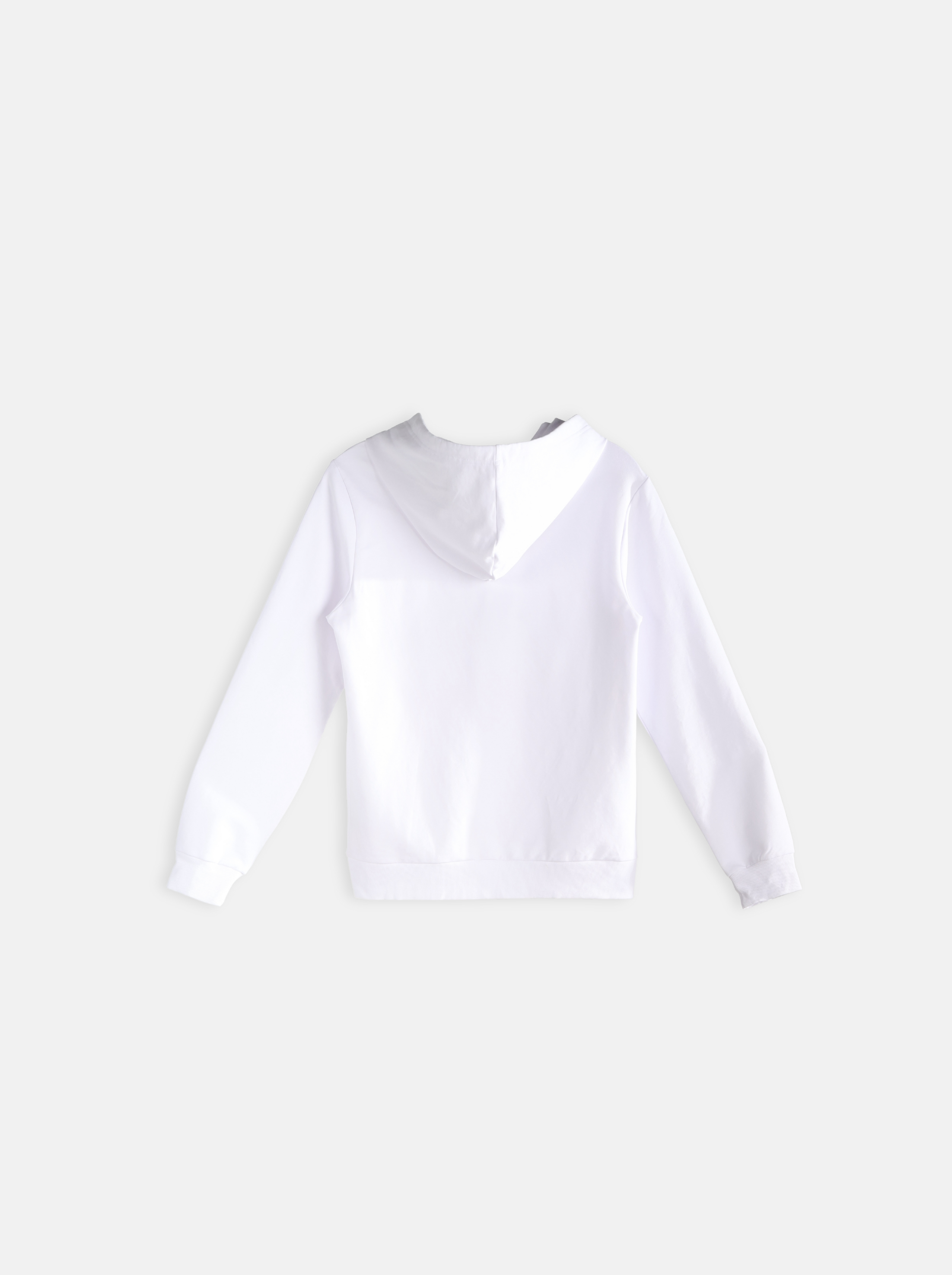 Regular Solid Colour Hoodie with "KEEP MOVE" Logo Print (YS30116)