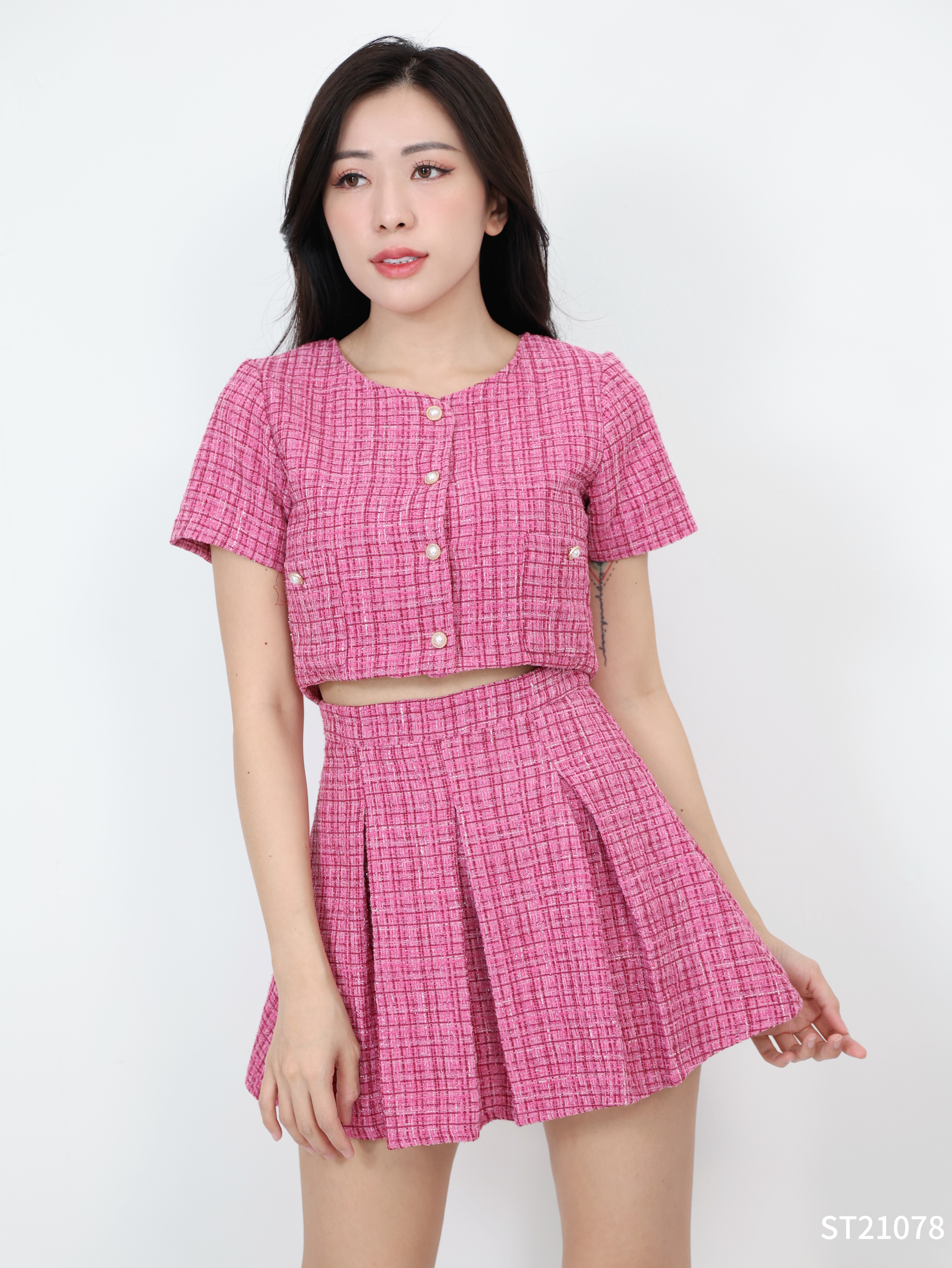 【LBP独家】高级感时尚小香风两件套 (ST21078) - 特价-La'Belle Fashion Boutique Sdn Bhd