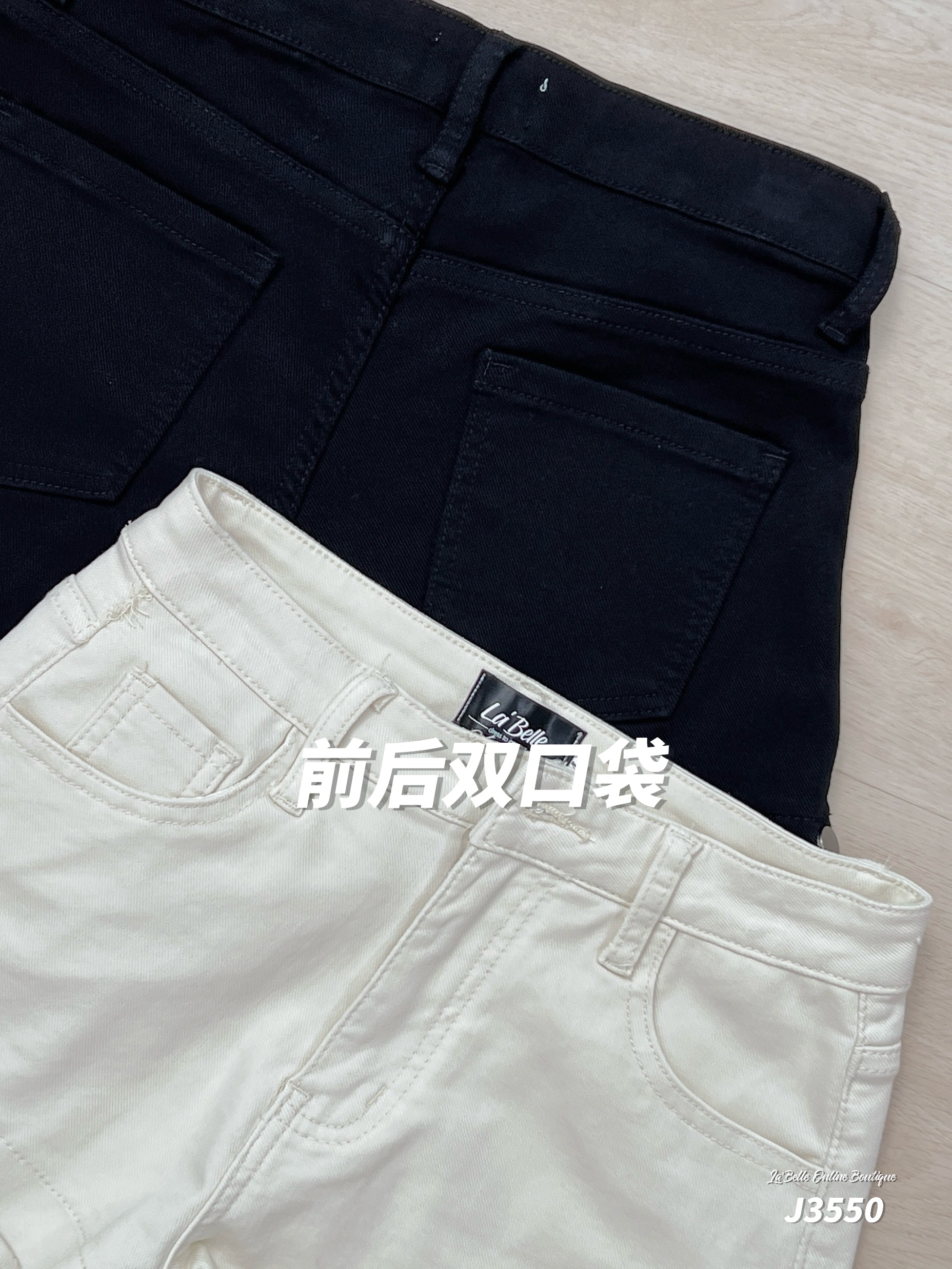 酷帅拉链开叉设计阔腿高腰短裤 (J3550)-La'Belle Fashion Boutique Sdn Bhd