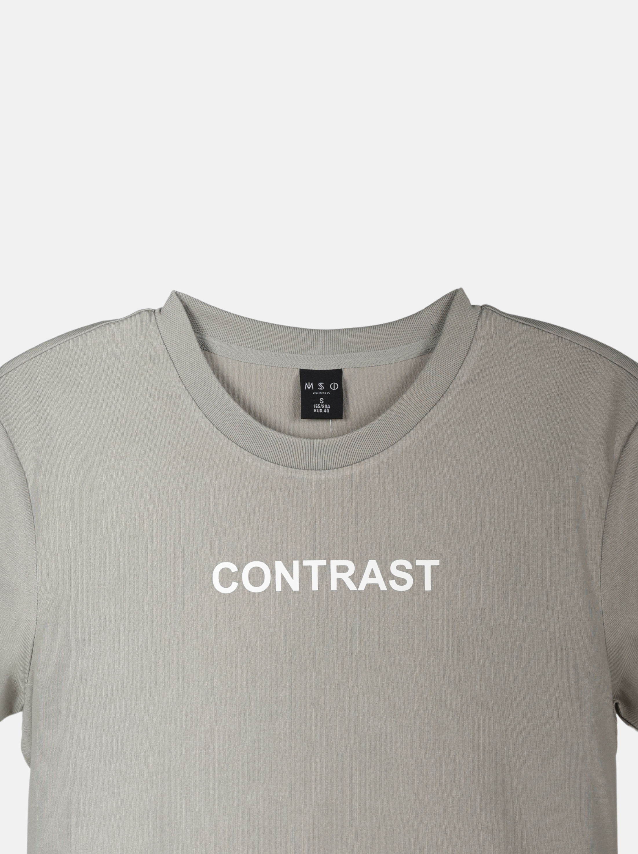 Men's Knitted Casual Wear with "CONTRAST" Slogan (YS30117)