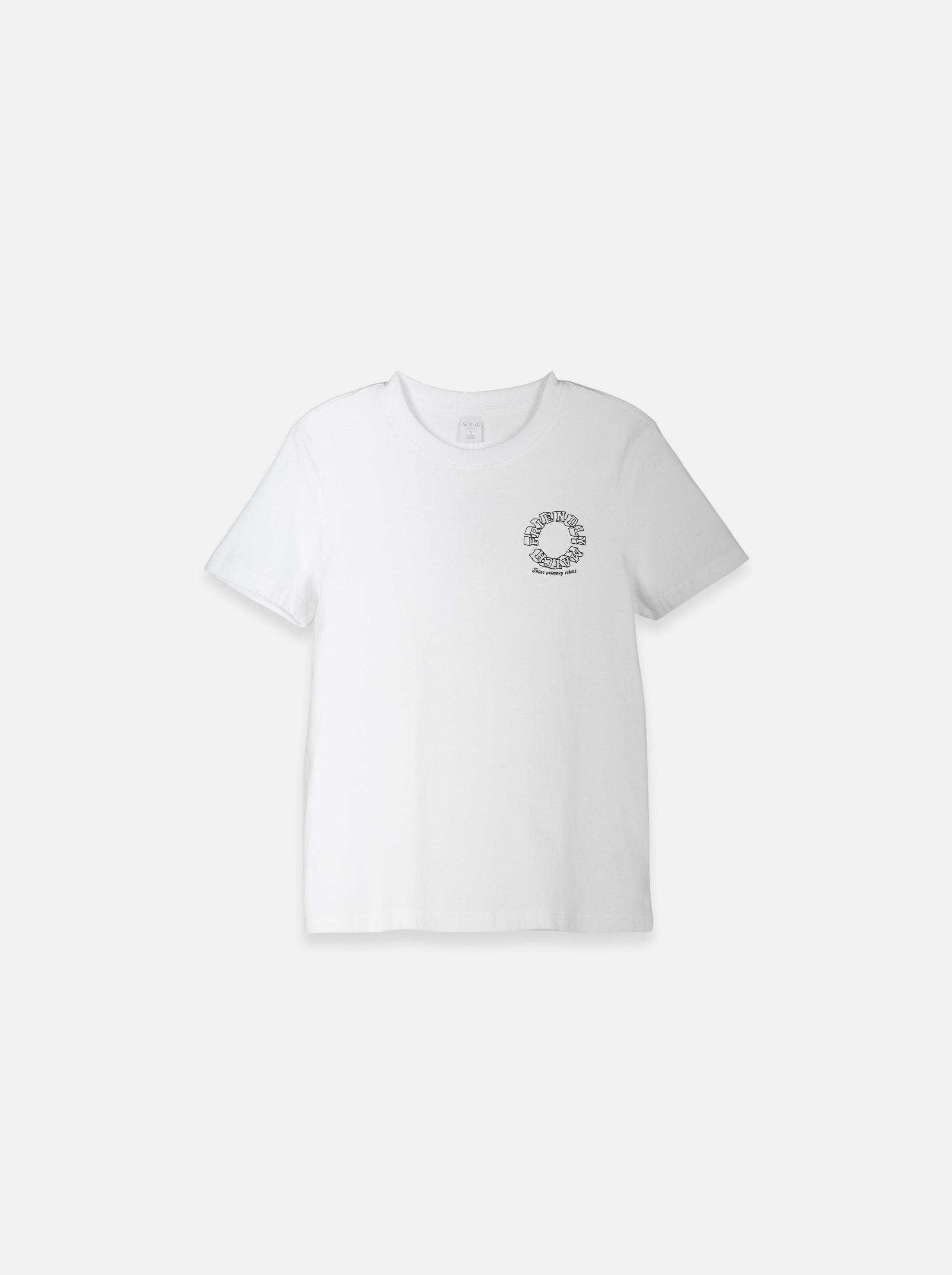 Regular Men's T-Shirt with "FRIENDLY MATCH" Logo Print  (YS30118)