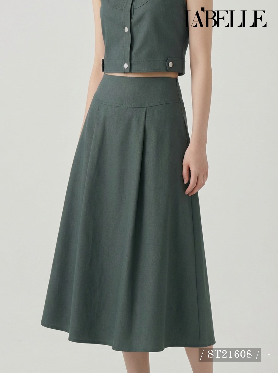 简约牛仔质感两件套 (ST21608)