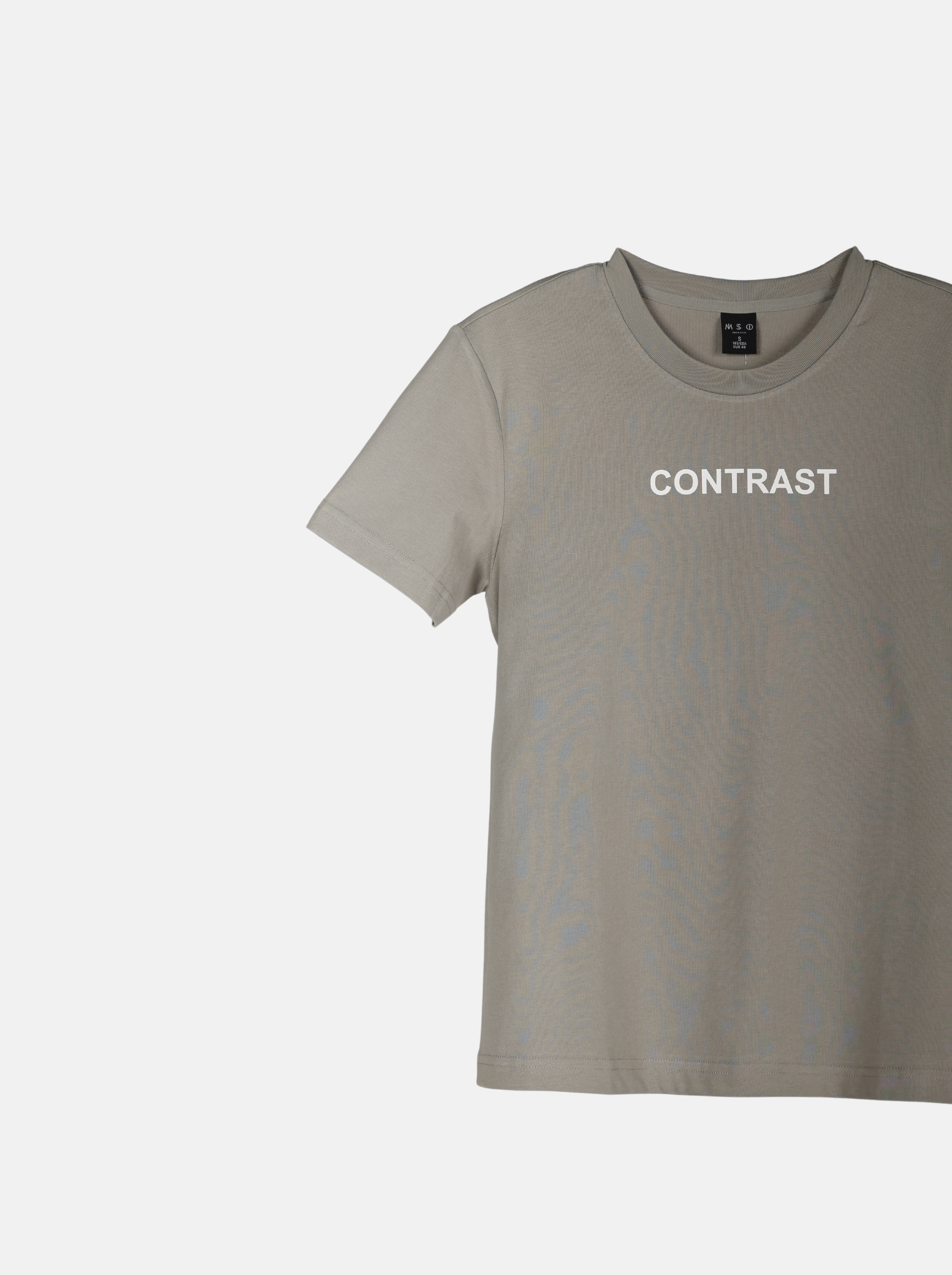 Men's Knitted Casual Wear with "CONTRAST" Slogan (YS30117)