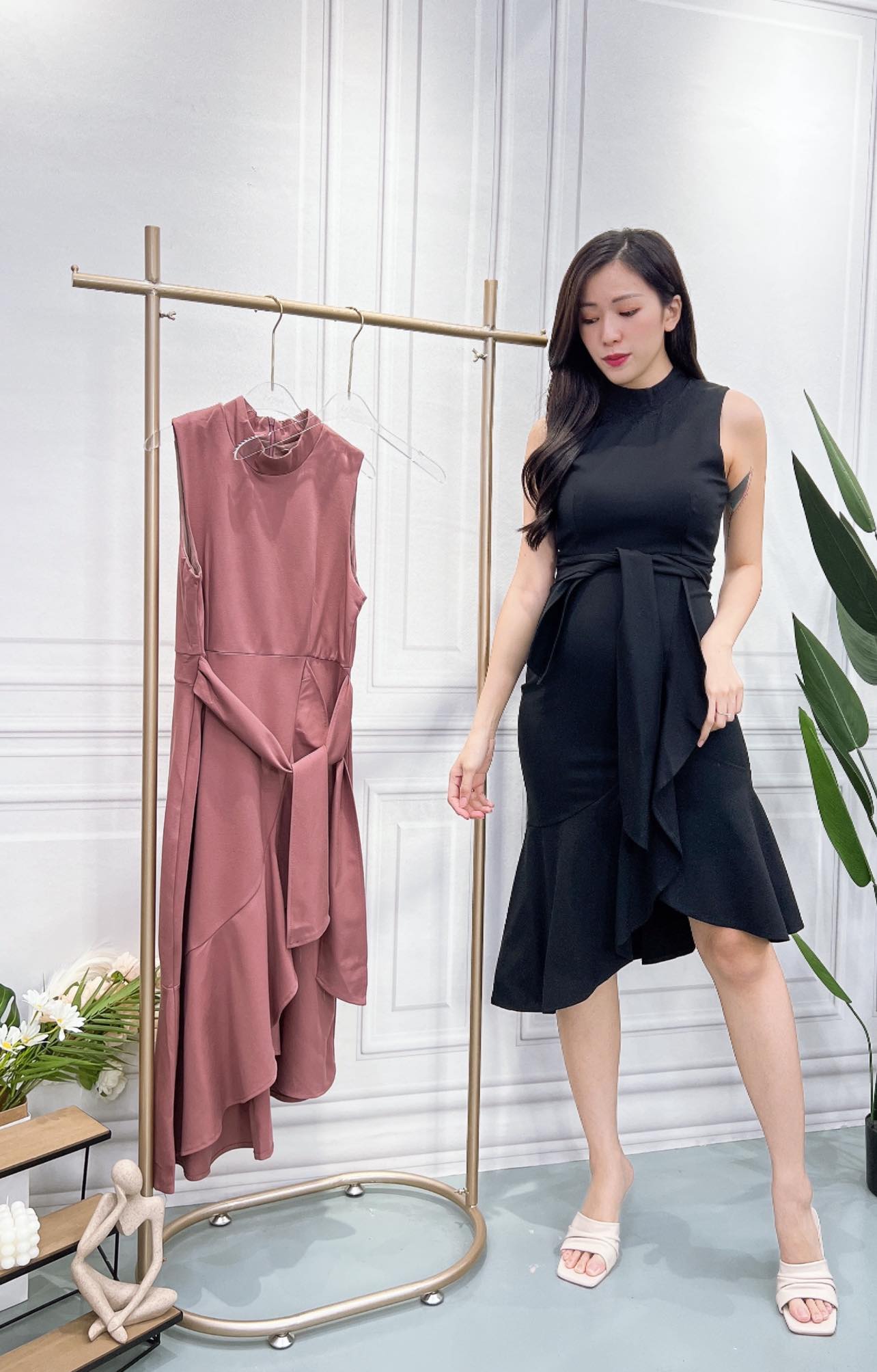 【LBP独家】独家高端不规则设计连身裙 (ST2498)