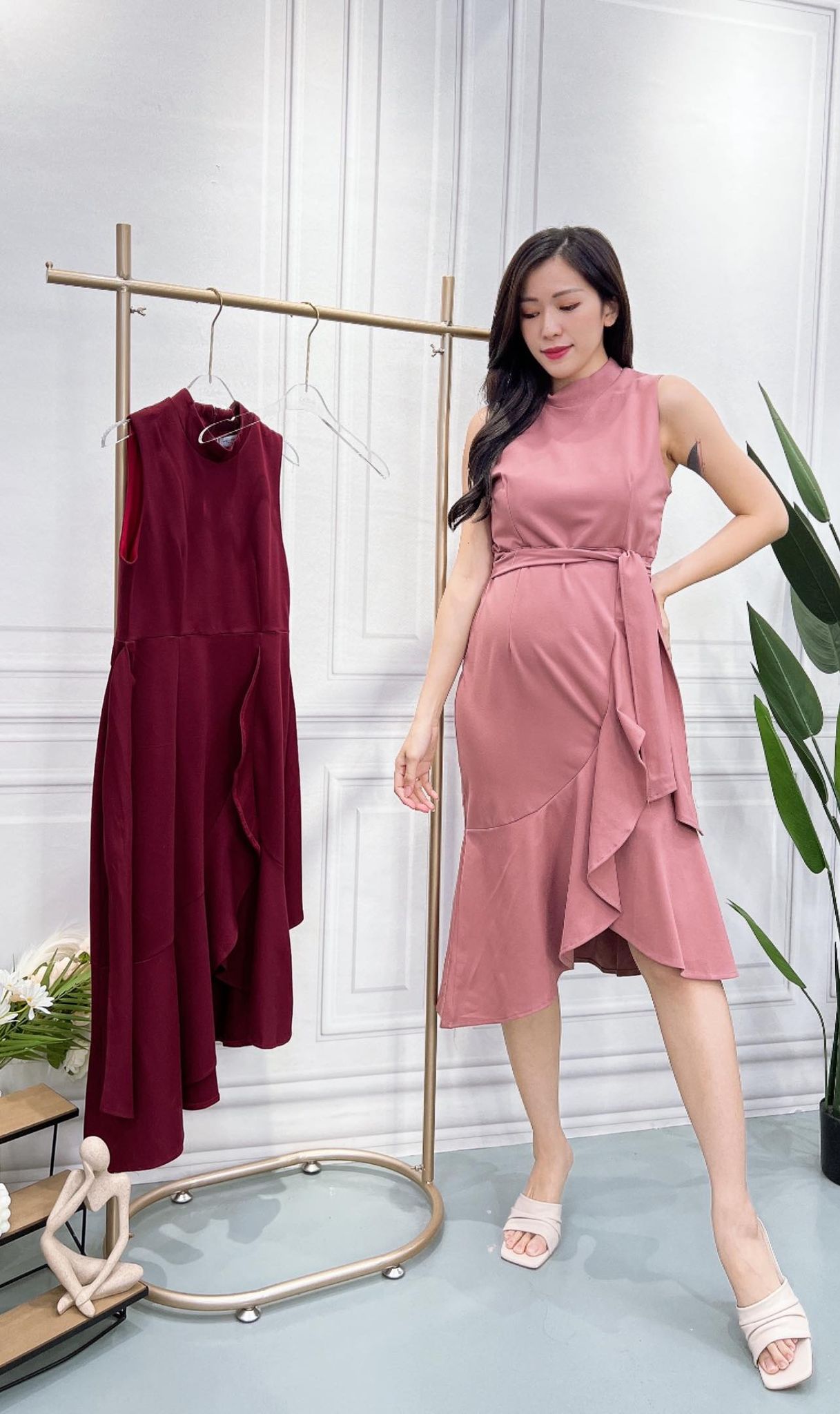 【LBP独家】独家高端不规则设计连身裙 (ST2498)