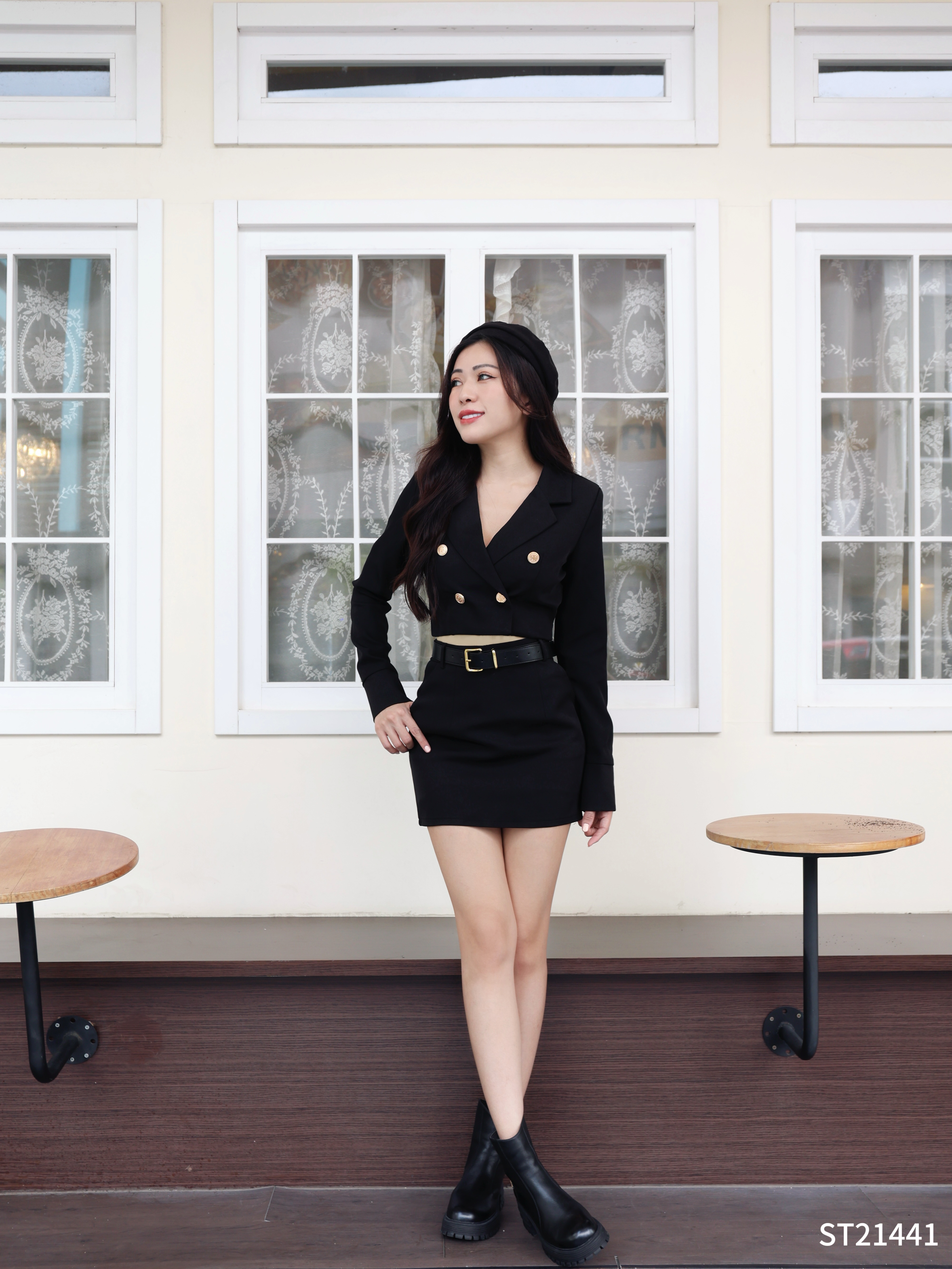 【LBP独家】时尚OL撞色两件套 (ST21441)