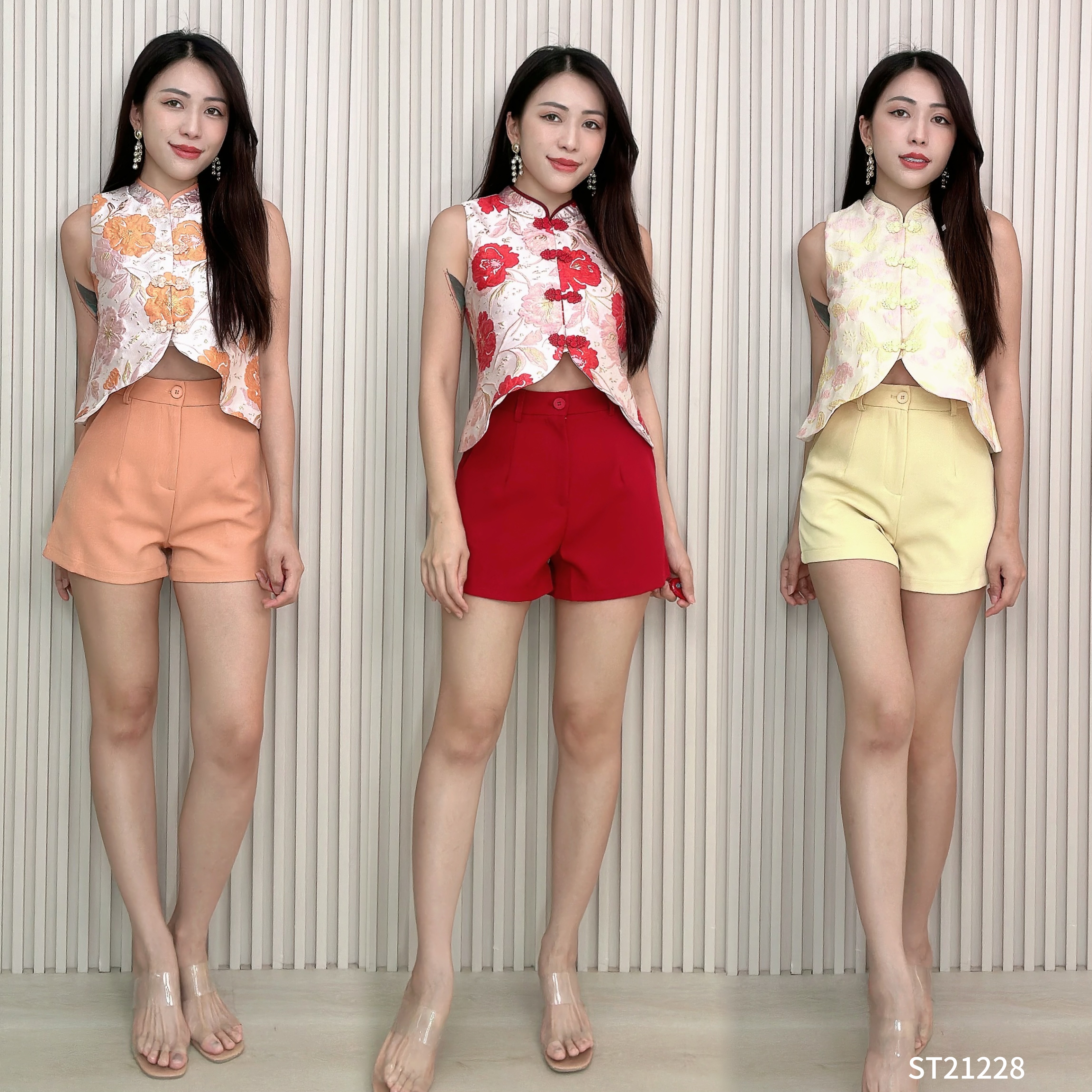 改良版国风旗袍两件套 (ST21228) - 特价-La'Belle Fashion Boutique Sdn Bhd