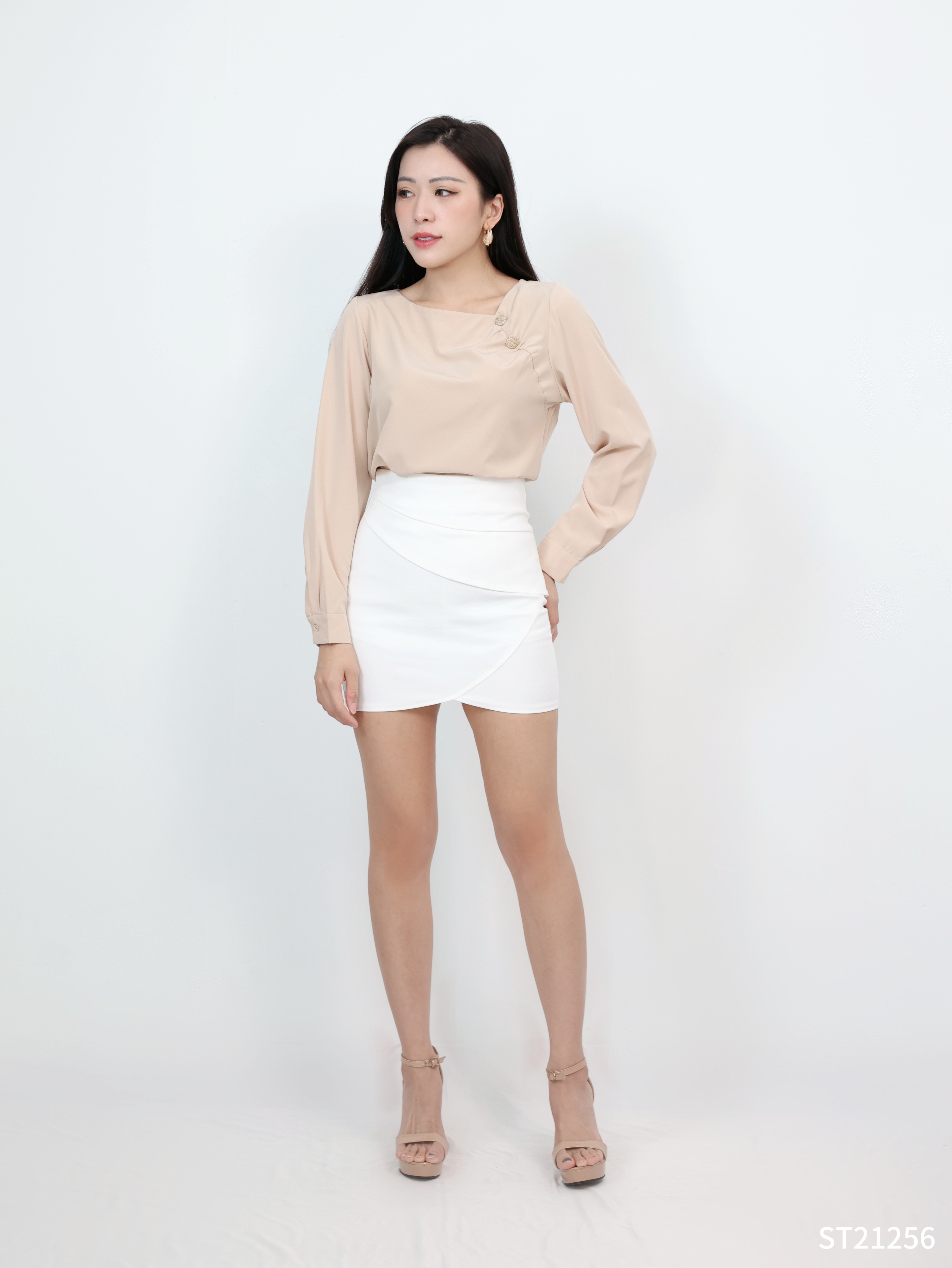 【LBP独家】韩版设计感包臀高腰裤裙 (ST21256) -La'Belle Fashion Boutique Sdn Bhd