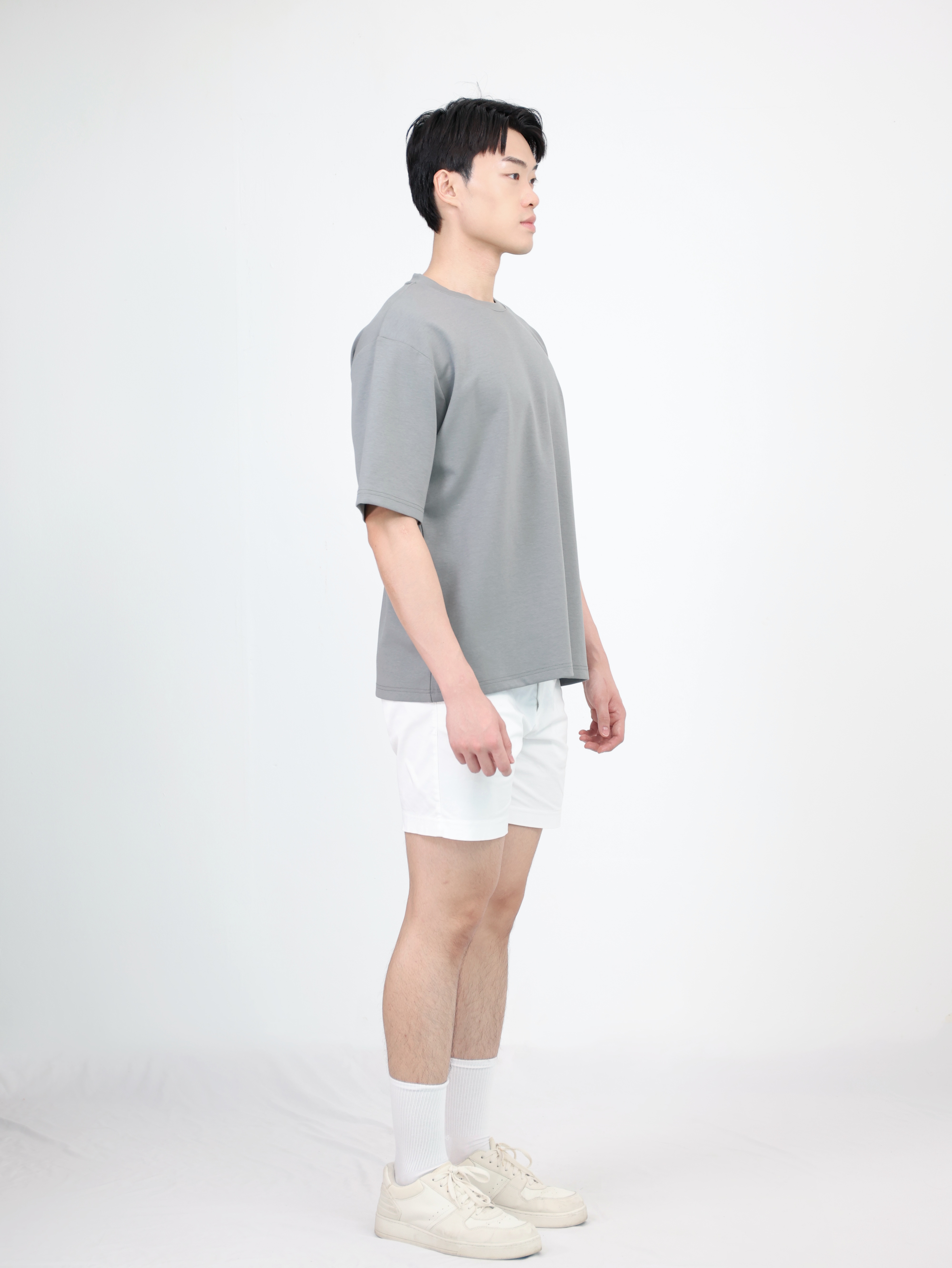 【STICKMEN】舒适圆领宽松OverSize上衣（SM100101 GREY）