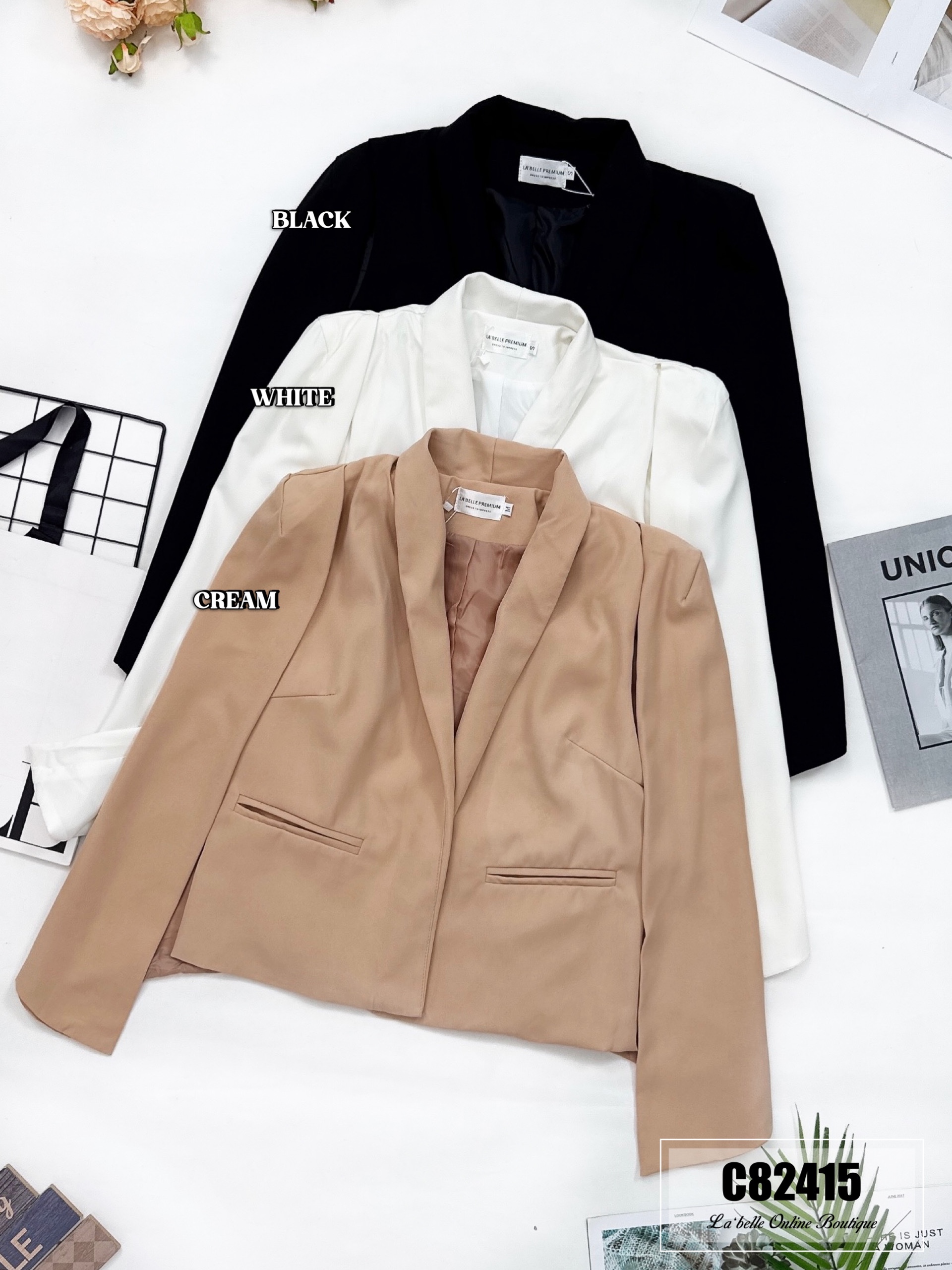 【LBP独家】主管风斗篷披肩外套 (C82415)-La'Belle Fashion Boutique Sdn Bhd