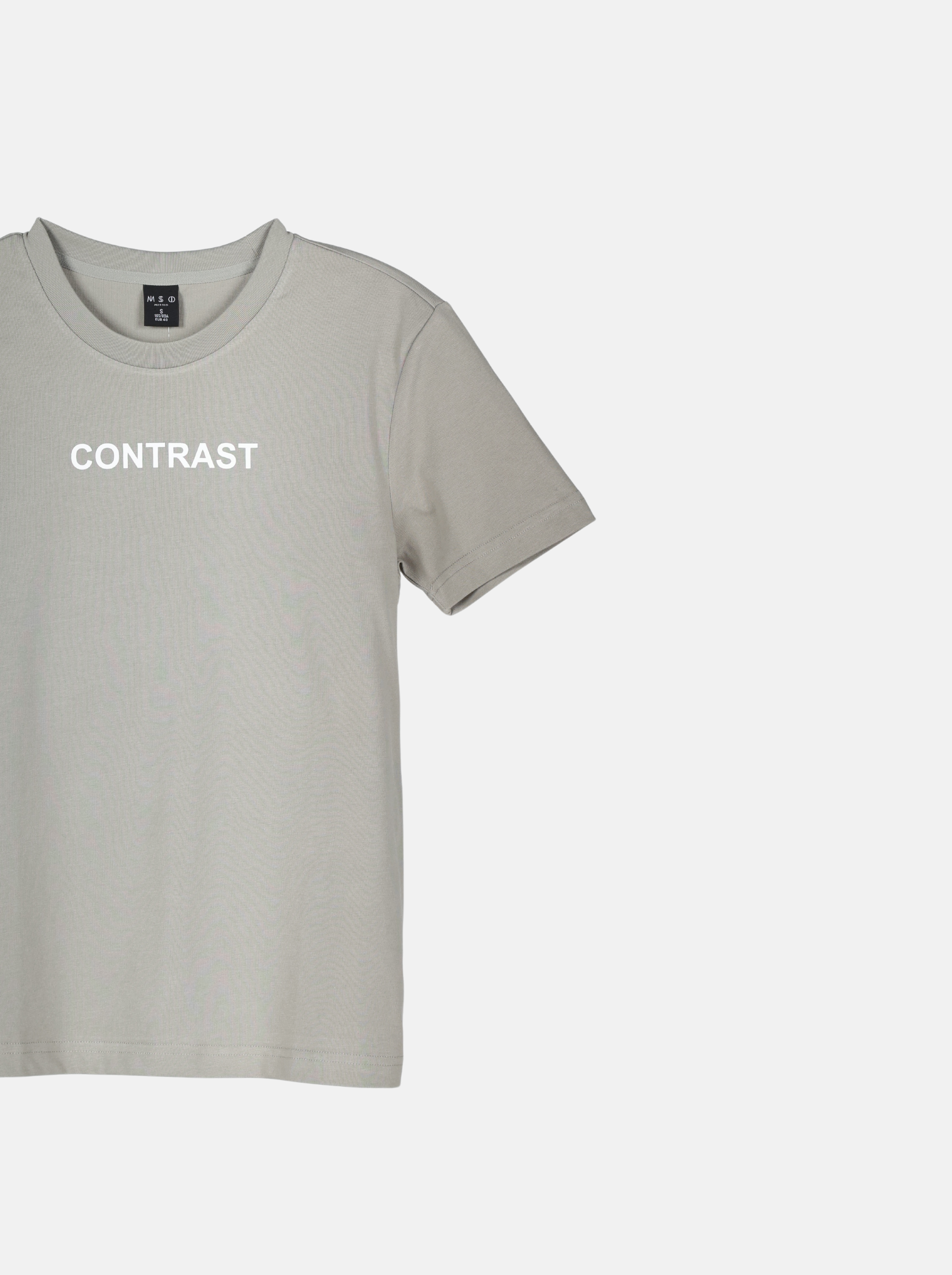 Men's Knitted Casual Wear with "CONTRAST" Slogan (YS30117)