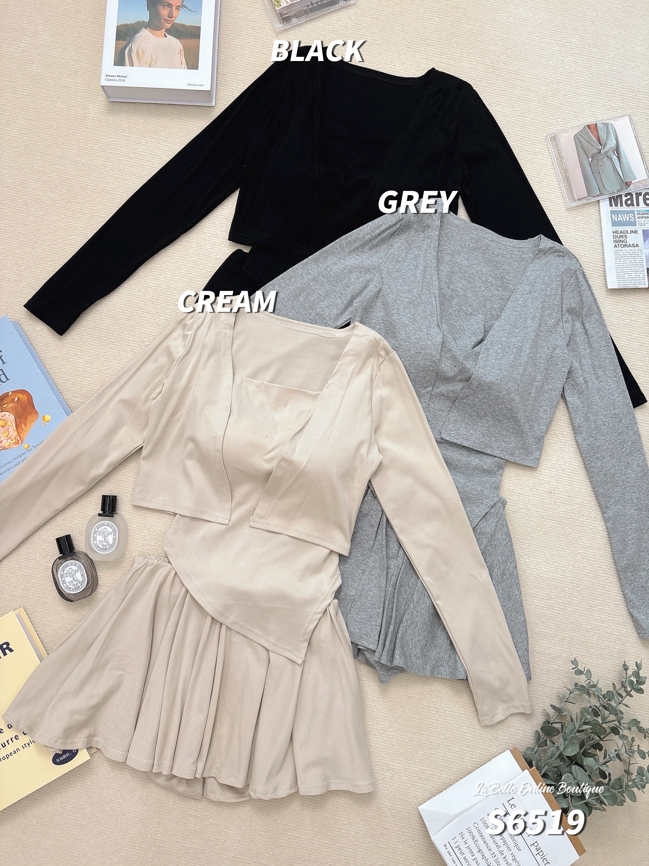 纯欲风性感三件套 (S6519) 