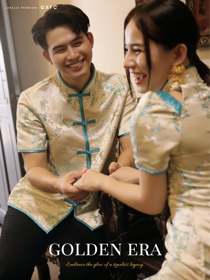 【LBP GXFC 独家新年系列-盛世年华】独特传统花鸟图刺绣唐装上衣 (T90223)-La'Belle Fashion Boutique Sdn Bhd