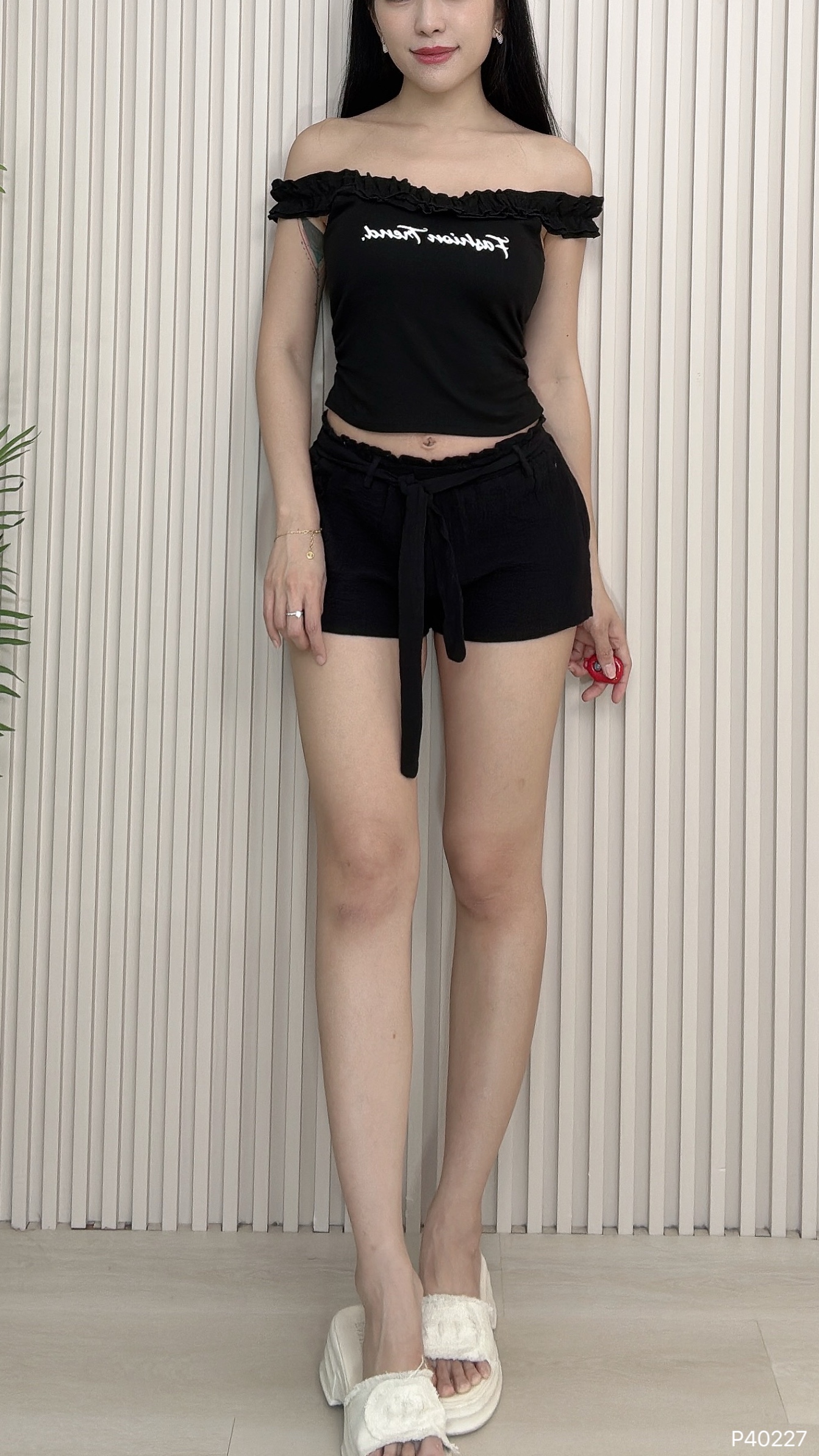 日常百搭A字阔腿短裤 (P40227)