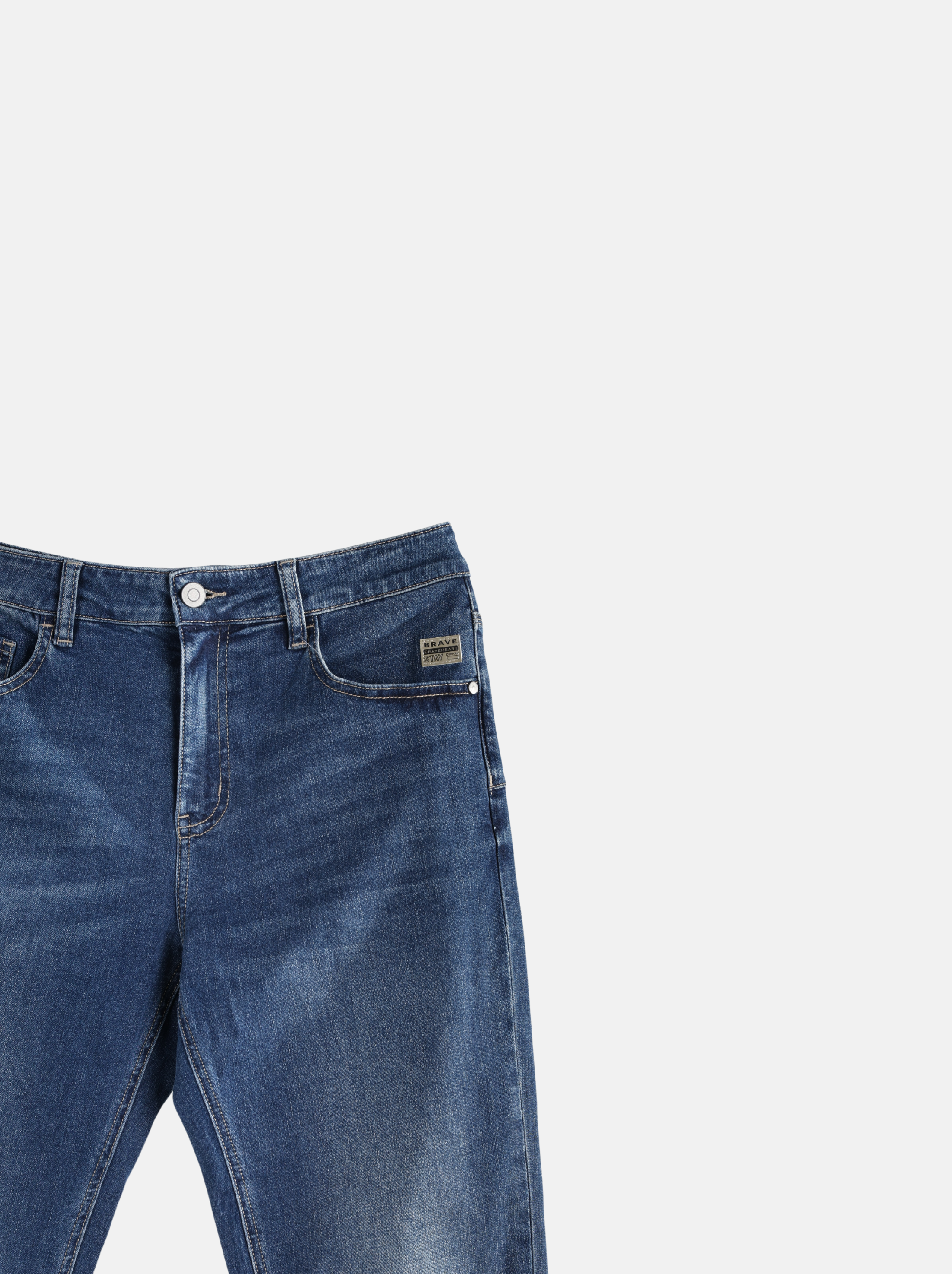 Straight Cut Men's Long Jeans (YS30124)