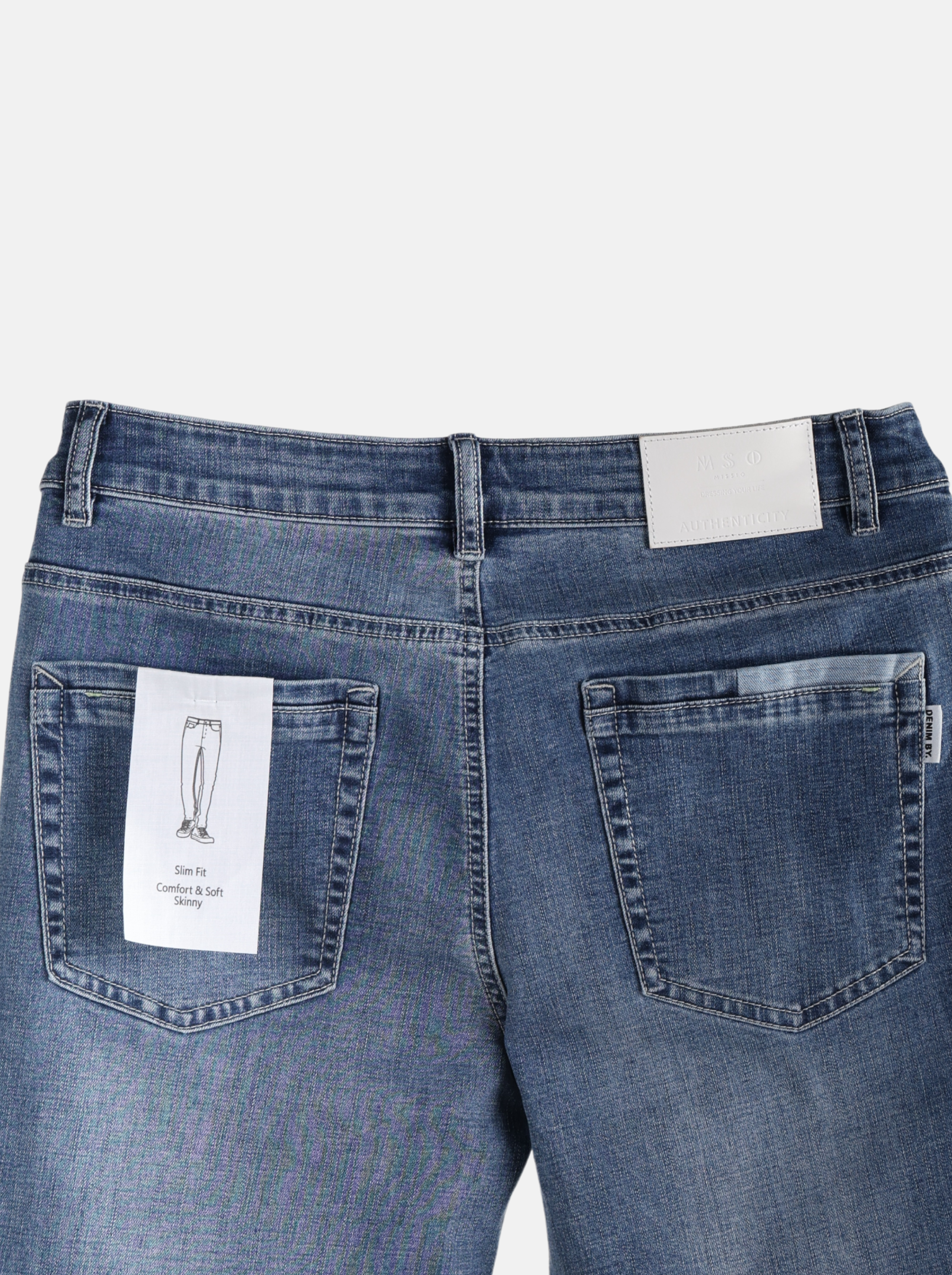 Basic Denim Men's Jeans with "COURAGE" Print（YS30123）