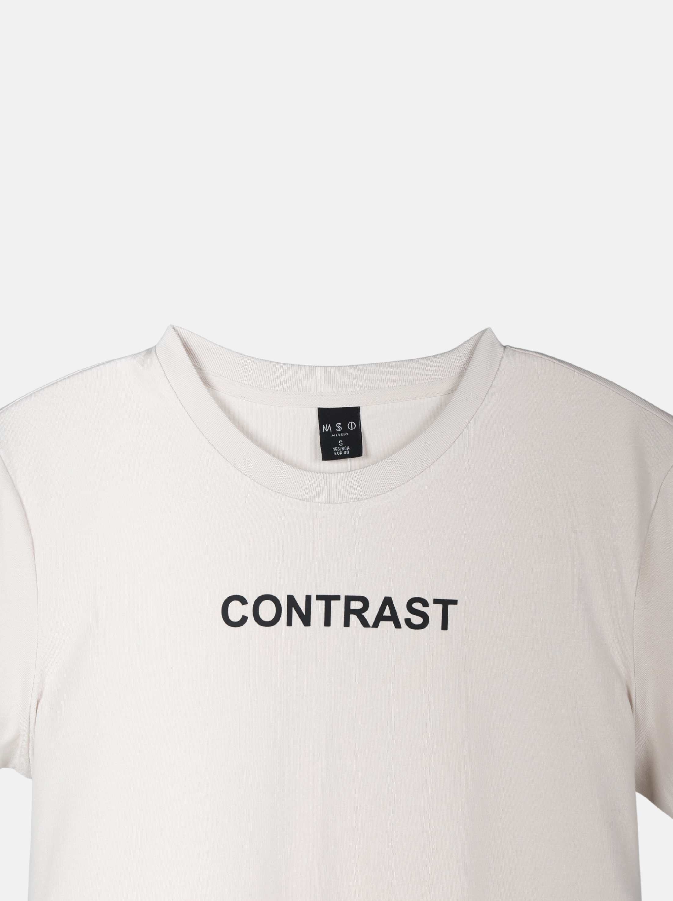 Men's Knitted Casual Wear with "CONTRAST" Slogan (YS30117)