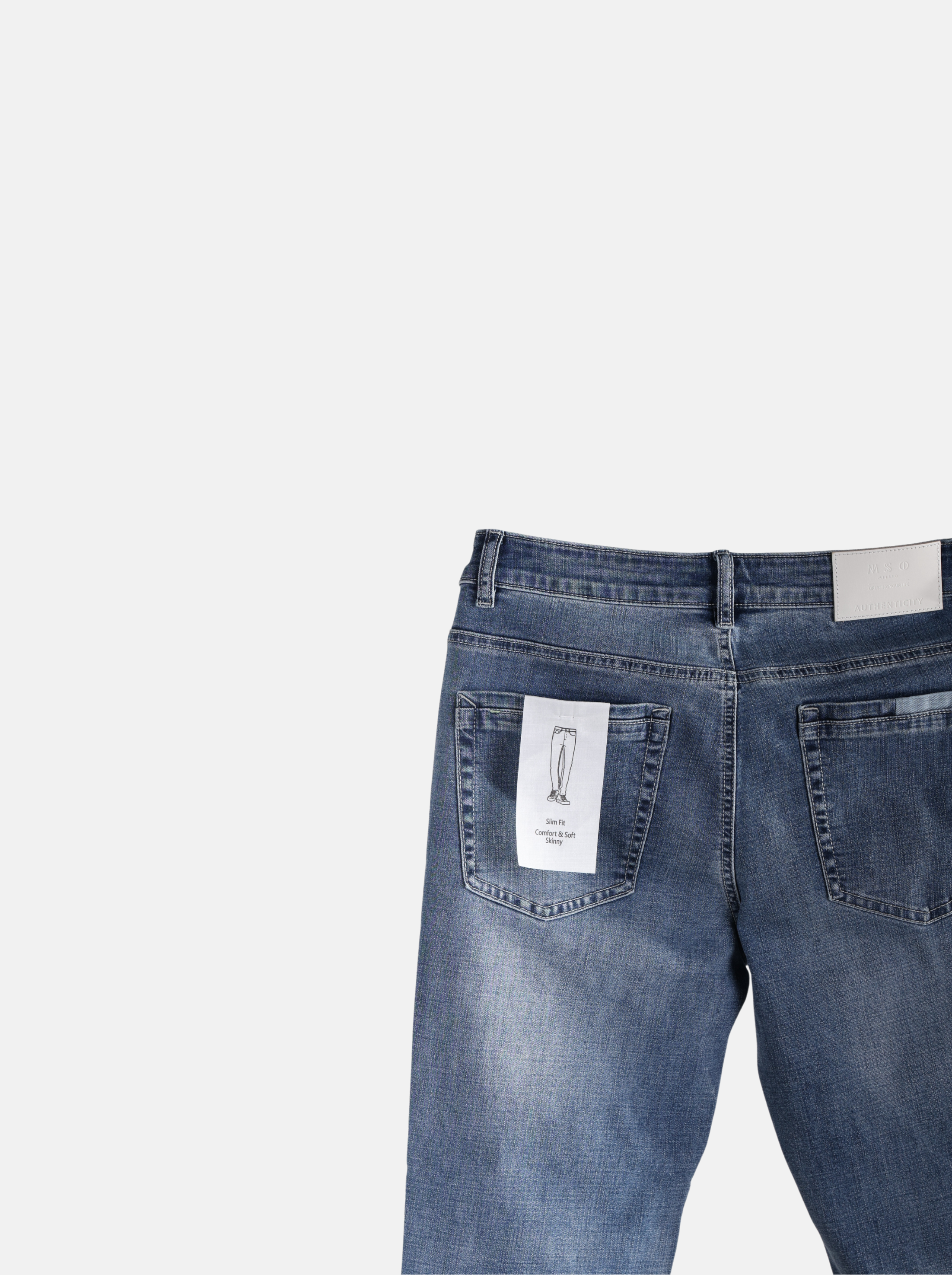 Basic Denim Men's Jeans with "COURAGE" Print（YS30123）