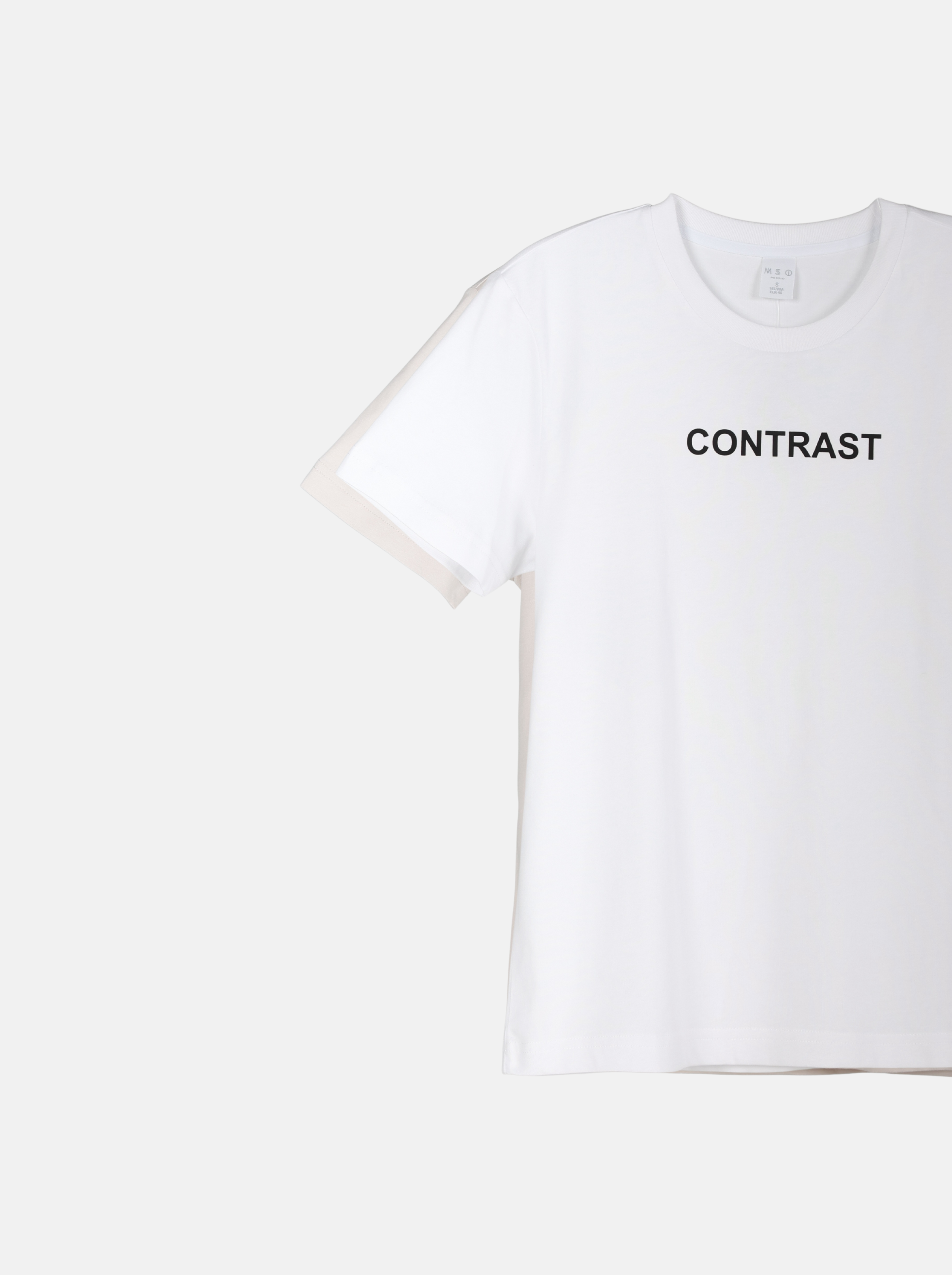 Men's Knitted Casual Wear with "CONTRAST" Slogan (YS30117)