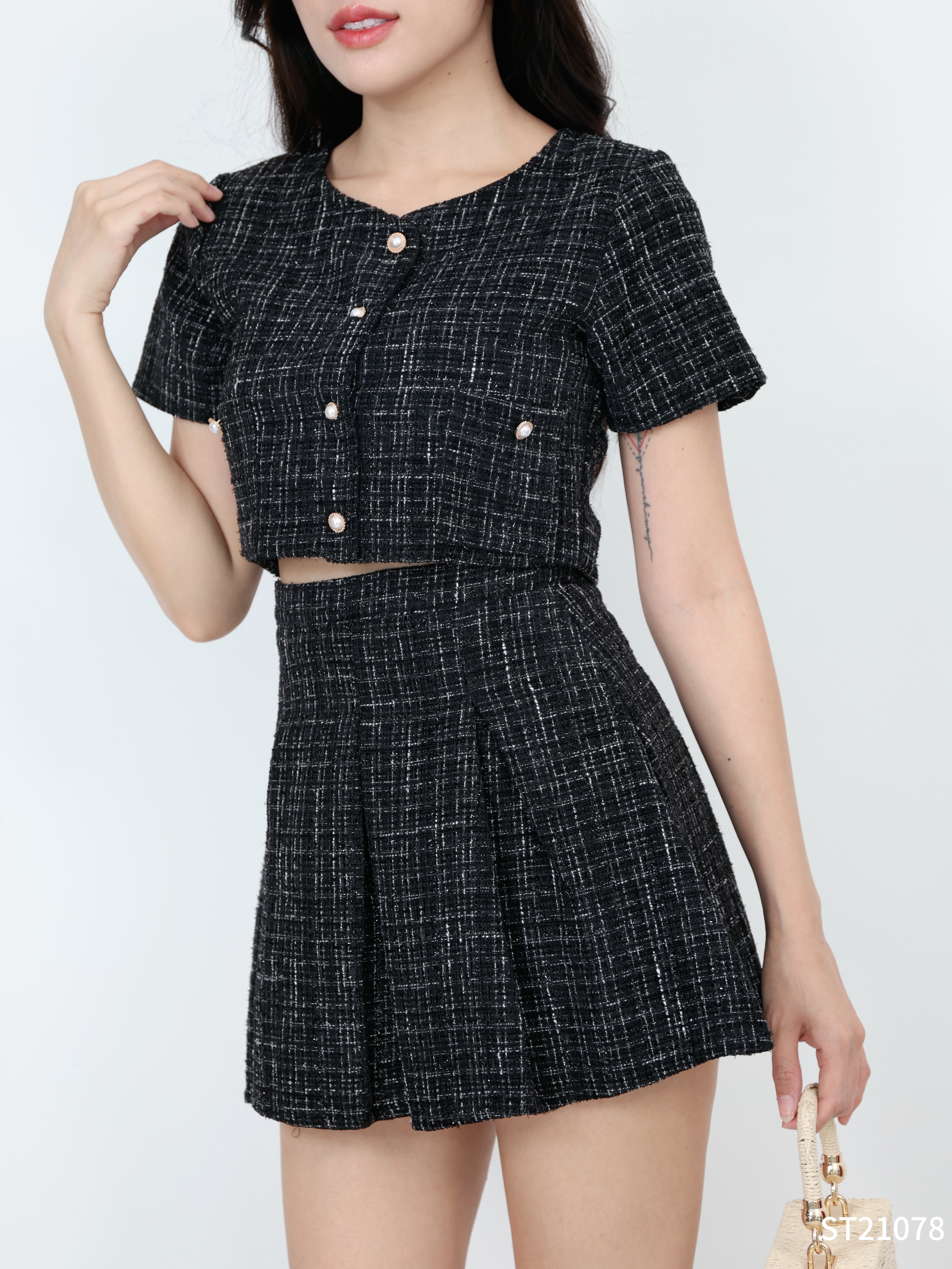 【LBP独家】高级感时尚小香风两件套 (ST21078) - 特价-La'Belle Fashion Boutique Sdn Bhd