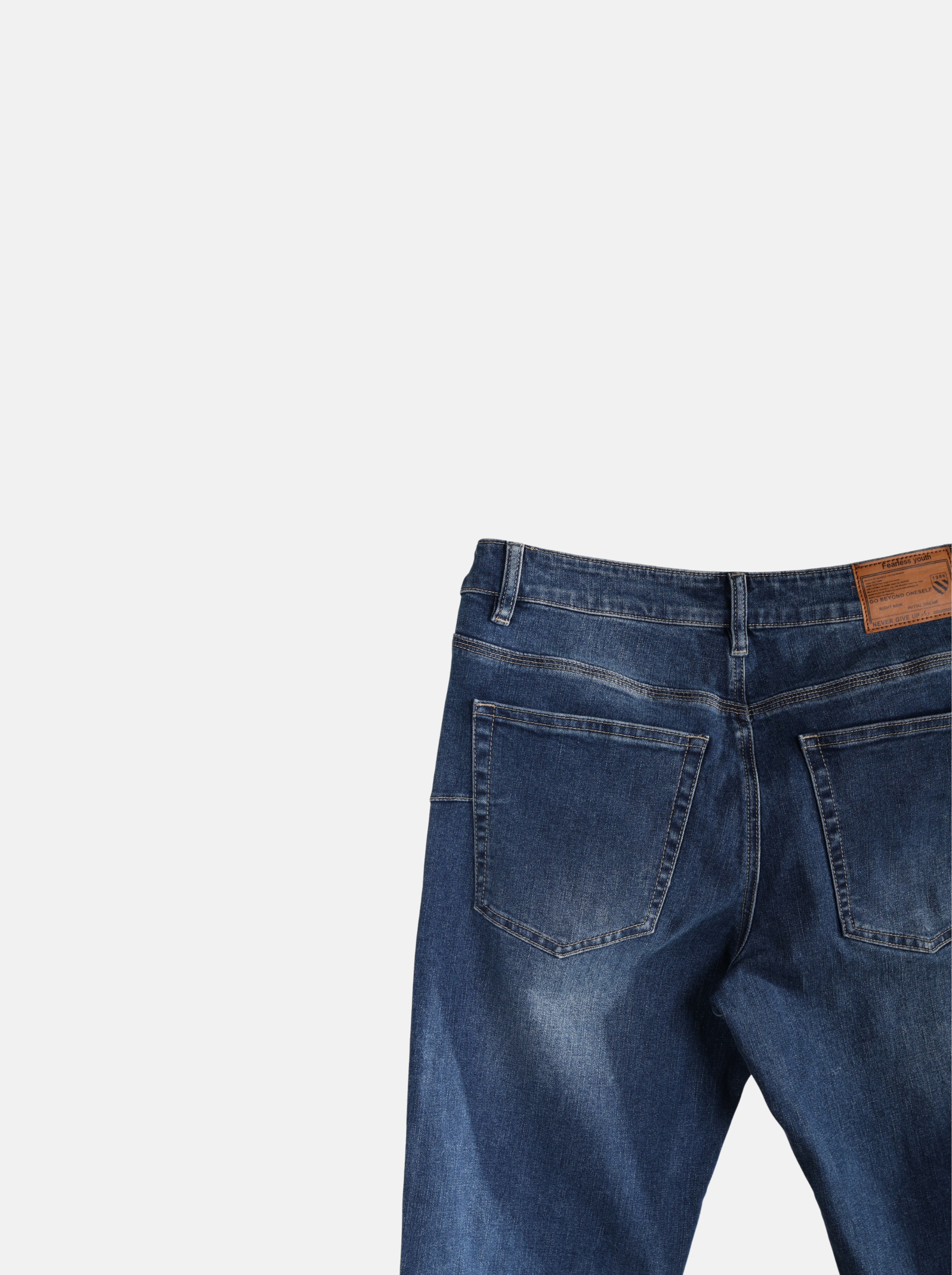 Straight Cut Men's Long Jeans (YS30124)