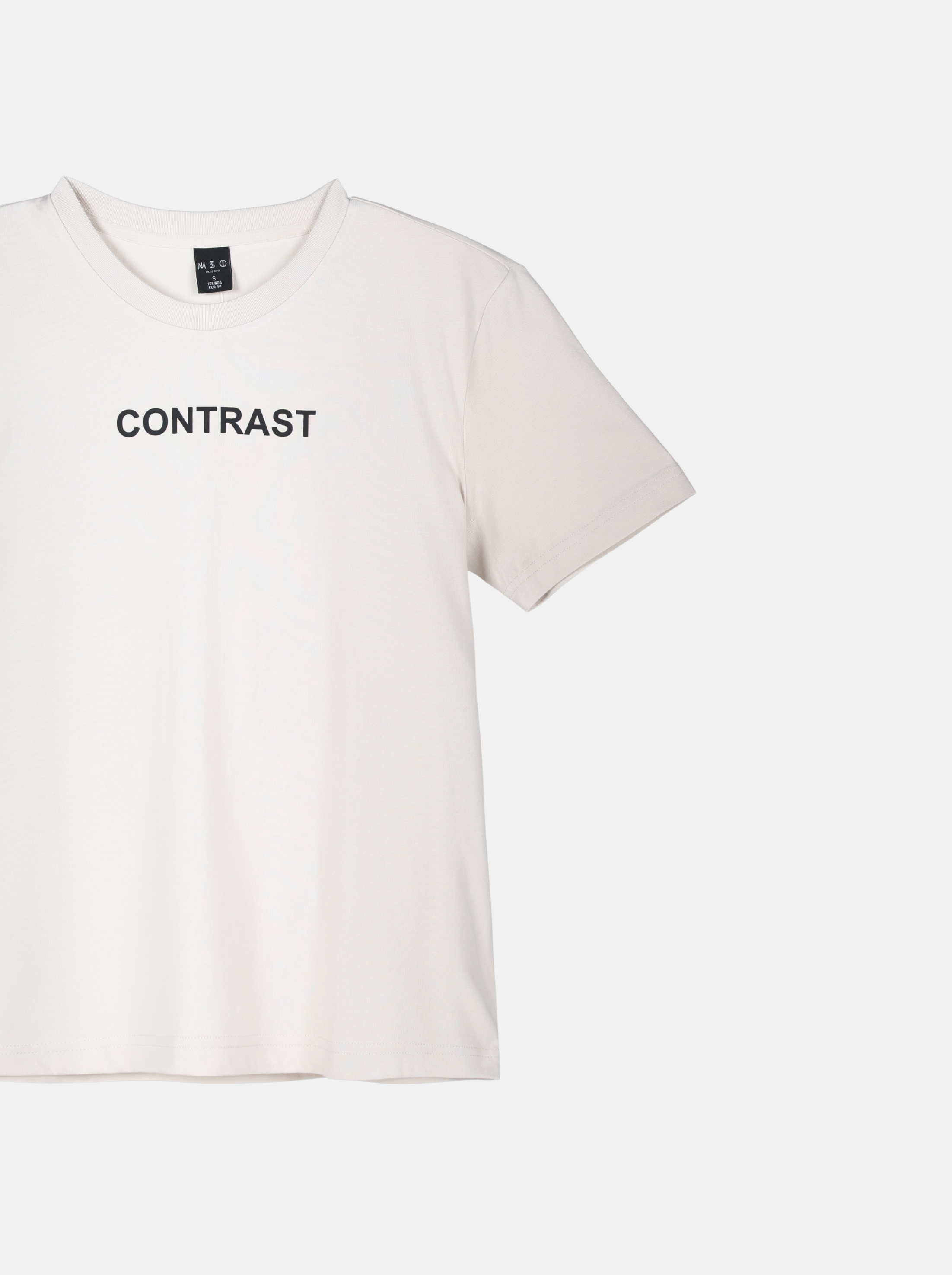 Men's Knitted Casual Wear with "CONTRAST" Slogan (YS30117)