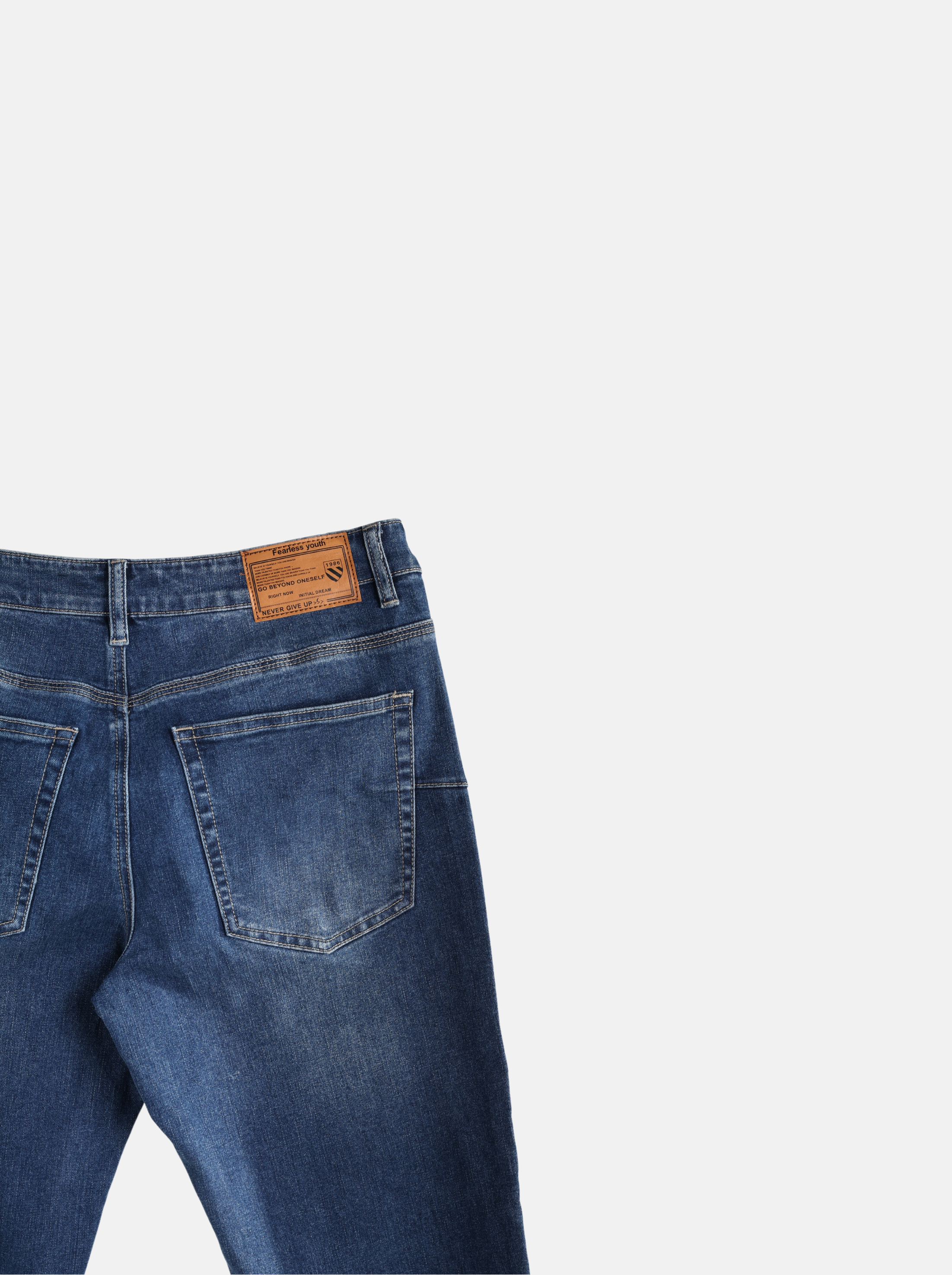 Straight Cut Men's Long Jeans (YS30124)