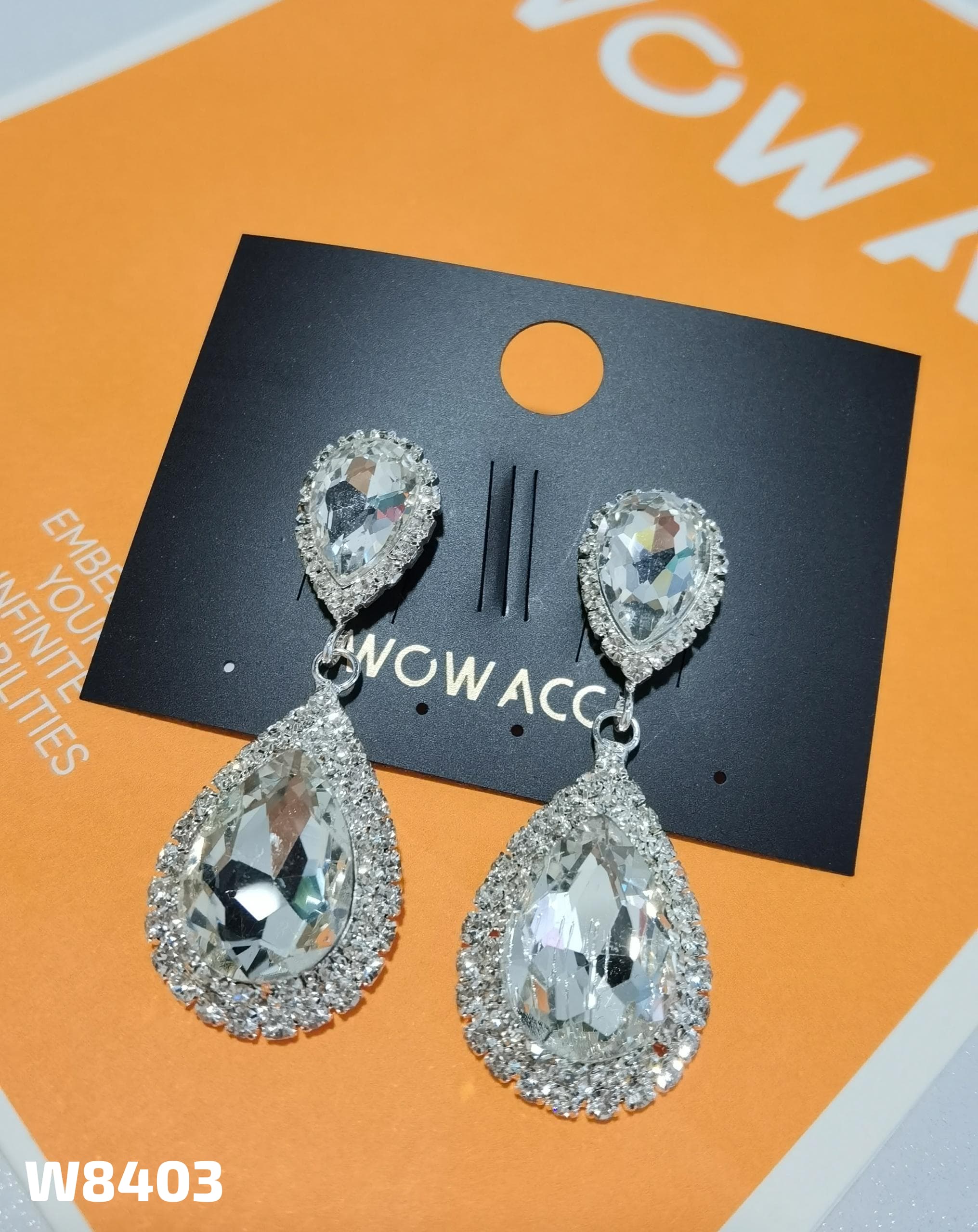 【W8403】02-Non-silver pin earrings-BM15