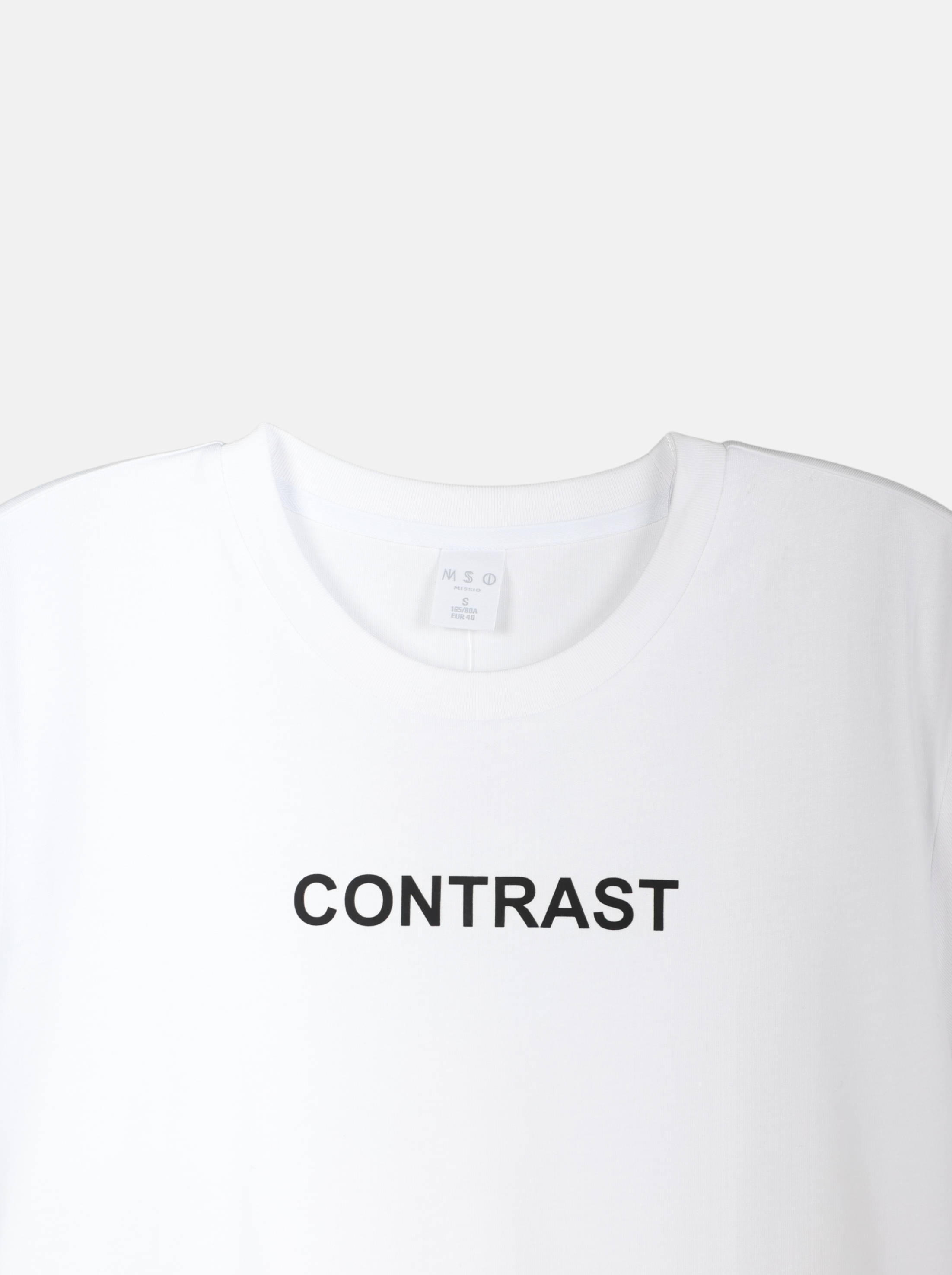 Men's Knitted Casual Wear with "CONTRAST" Slogan (YS30117)