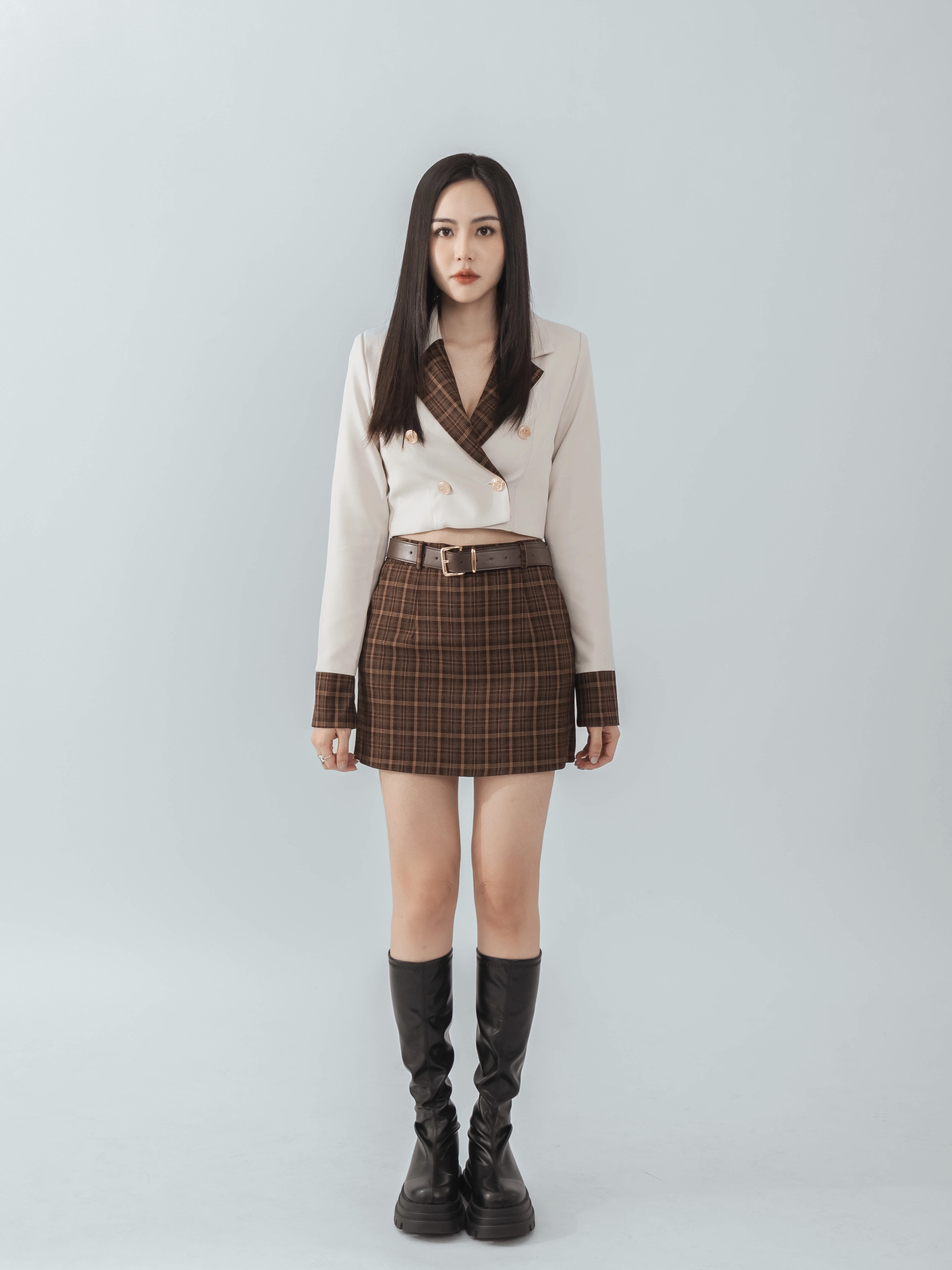 【LBP独家】时尚OL撞色两件套 (ST21441)