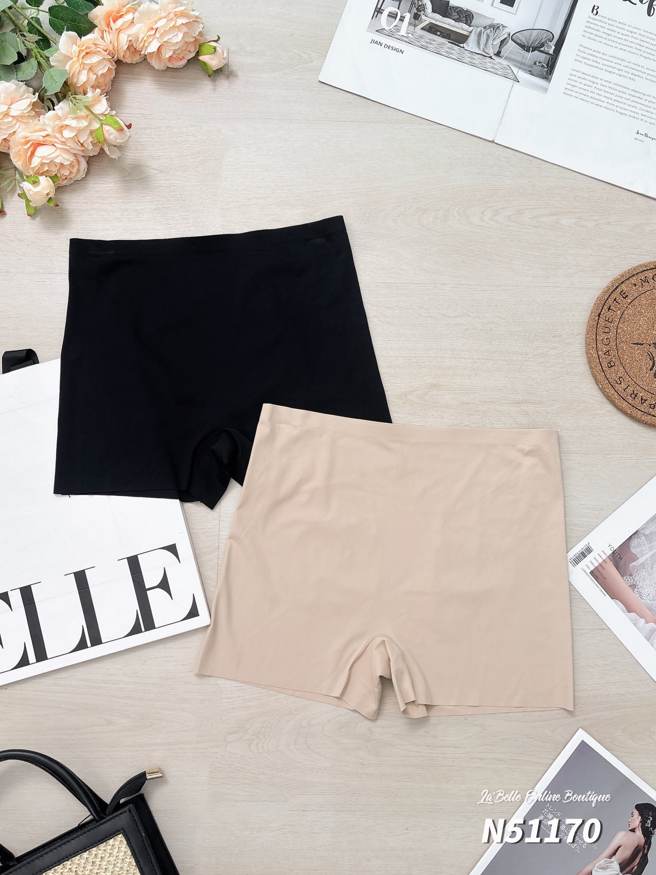 防走光高腰收腹无痕安全裤 (N51170)