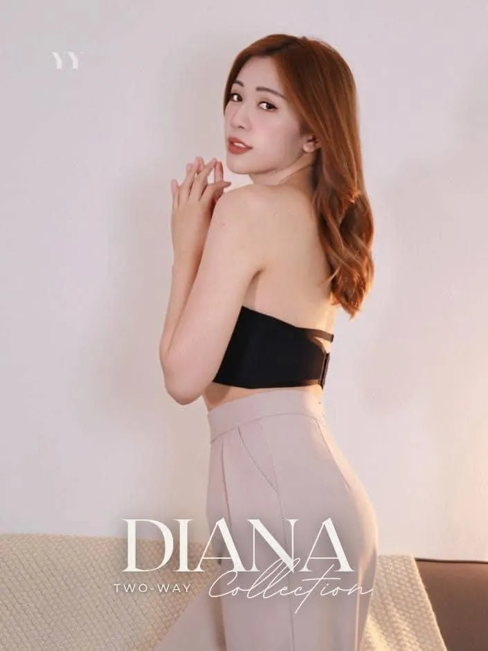 【Diana】漫画胸系列无痕防滑多功能半杯抹胸内衣（4258）