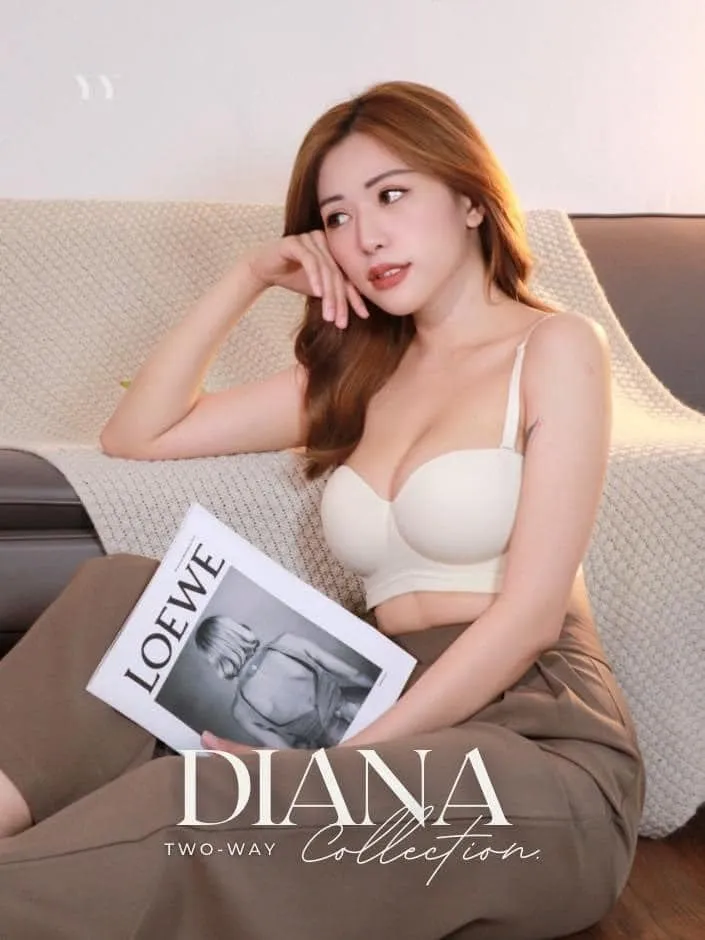 【Diana】漫画胸系列无痕防滑多功能半杯抹胸内衣（4258）